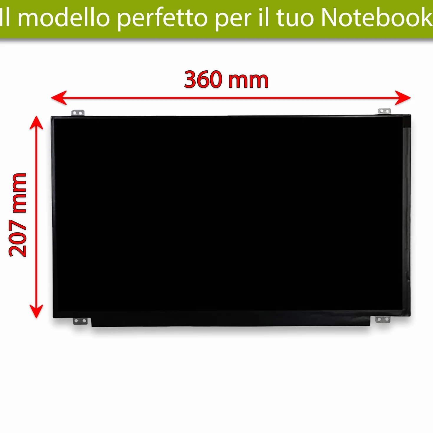new net - Pannello Schermo Display LCD Compatibile con HP 250 G4, 250 G5, 250 G6, 250 G7, 255 G4, 255 G5, 255 G6 [15.6 Pollici - HD - 1366 x 768-30 Pin]