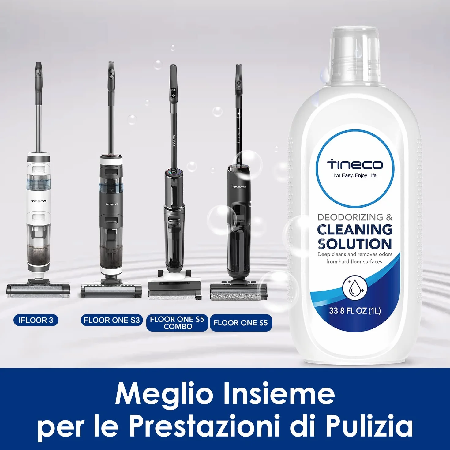 Tineco Detergente per pavimenti iFloor Y2 iFloor 5 FLOOR ONE S5 S6 S7 S9 Artist Stretch Serie 1L