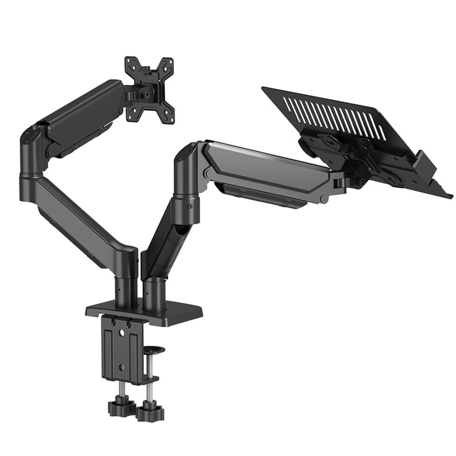 Supporto Per Doppio Monitor, Braccio Ergonomico Da Scrivania Per Monitor Da 17 A 32 Pollici – Portata Fino A 10 Kg (22 Lbs) – Regolabile In Altezza, Girevole, Inclinabile E Ruotabile