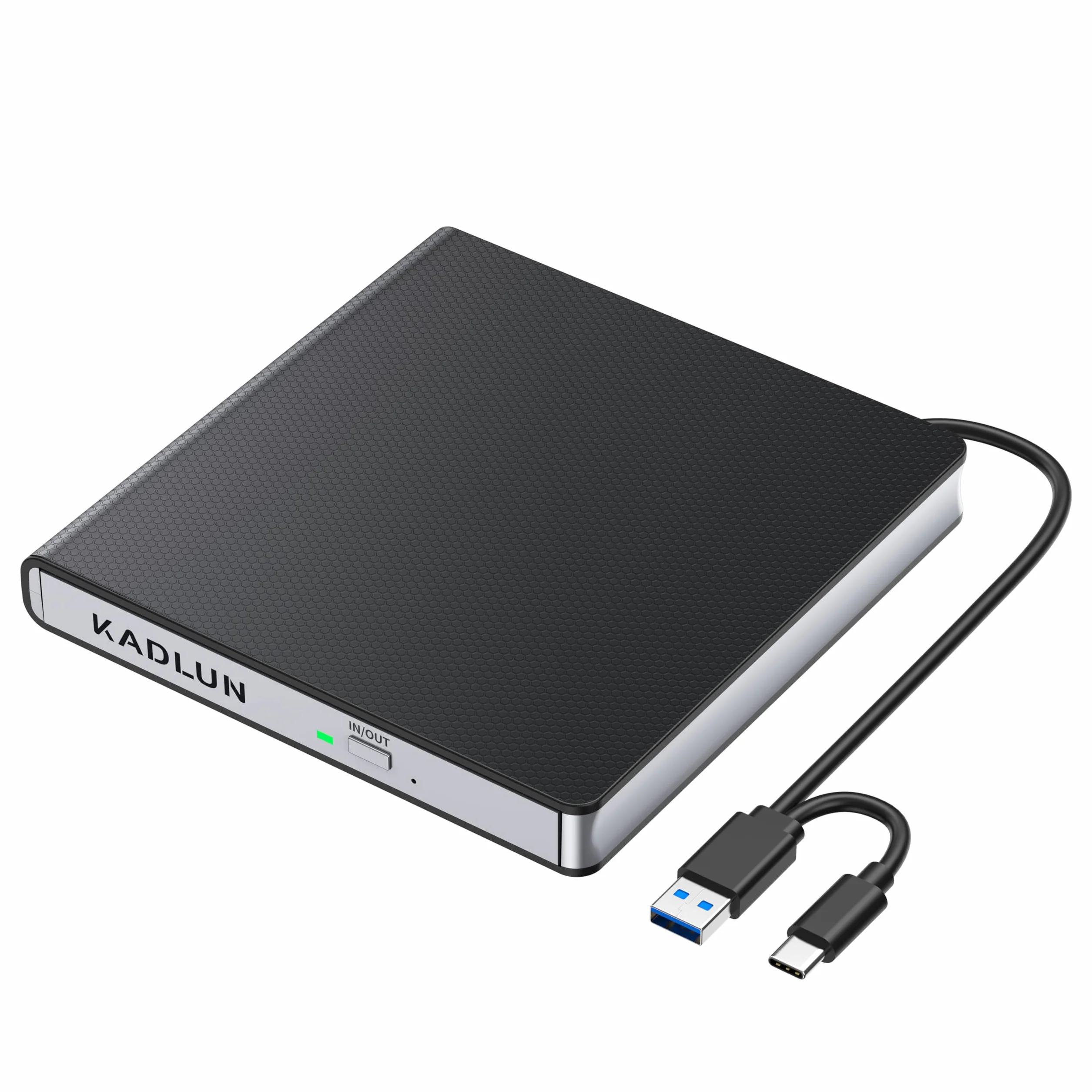 Lettore CD DVD Esterno per PC Portatile USB 3.0 Type-C Masterizzatore CD/DVD +/-RW Drive CD ROM Unità DVD Esterne per Laptop Desktop Windows XP/Win8/Win10/ Win11/Vista Linux Mac10 OS (SY905)