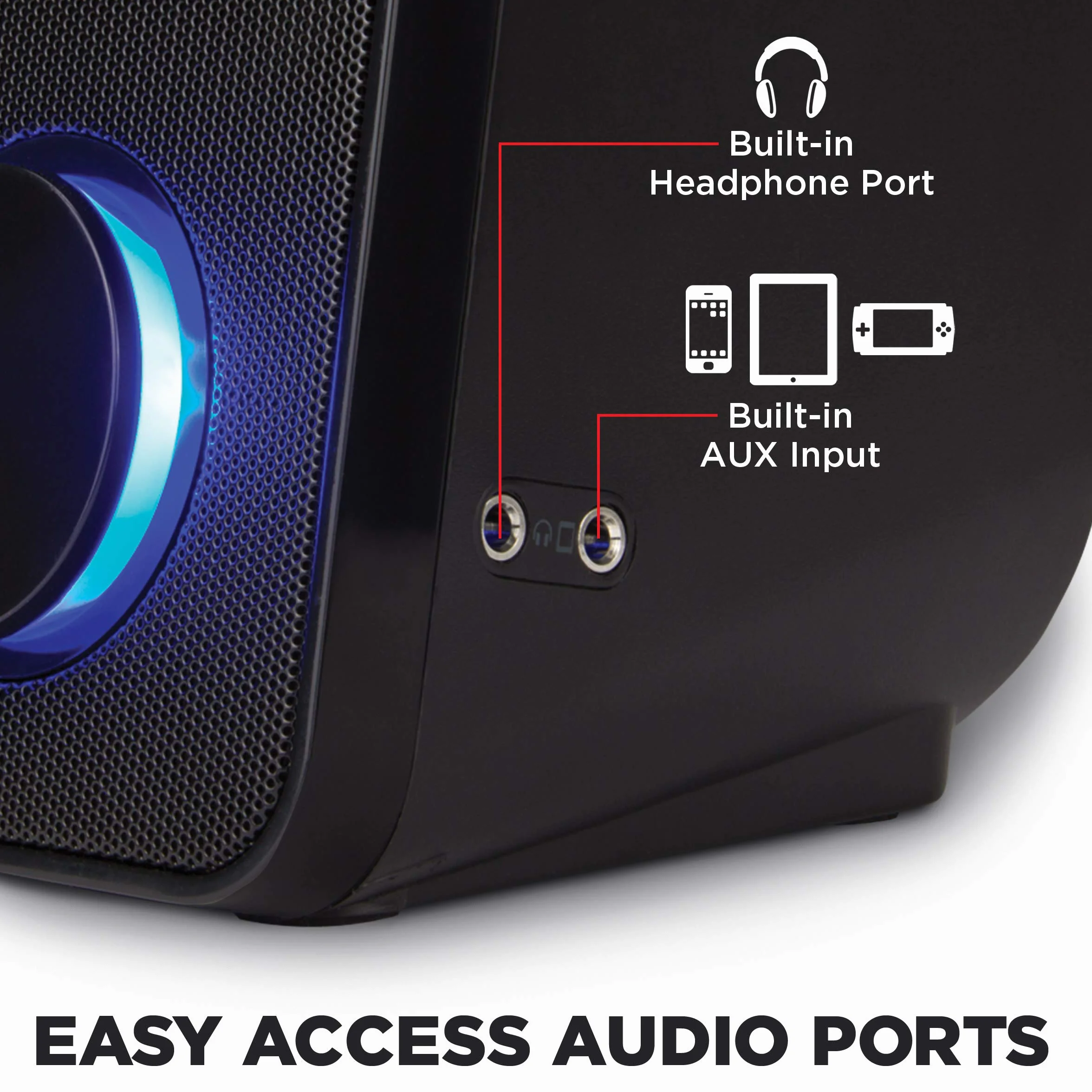 GOgroove SonaVERSE UB2 Altoparlanti per Computer USB, Driver a 2 Vie