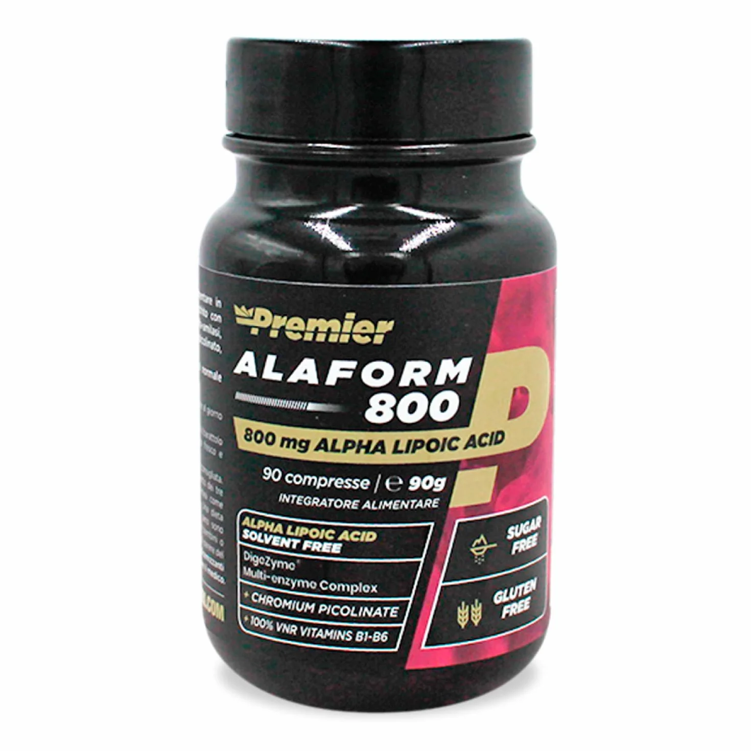 Premier Integratori Alaform 800-90 compresse Acido Alfa Lipoico Solvent free Cromo Picolinato antiossidante