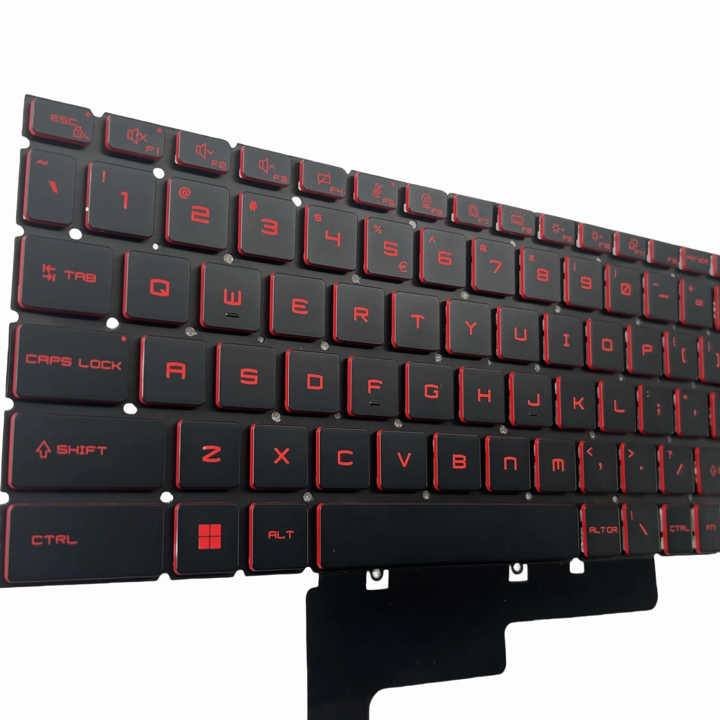 Tastiera di ricambio per laptop serie MSI Katana GF66 GF76 Pulse GL66 GL76 MS-1582 MS-1583 MS-17L1 MS-17H3 con tastiera retroilluminata con lettere rosse layout USA