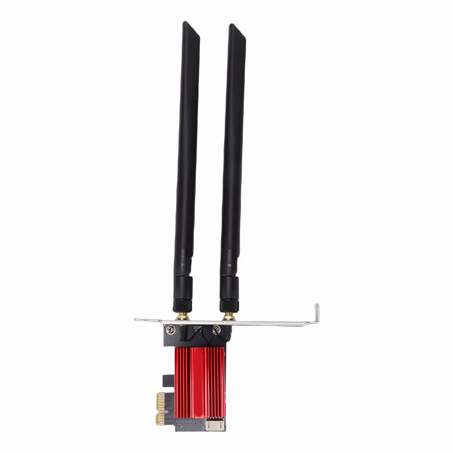 Scheda Wireless WiFi 7 PCIe, Scheda di Rete Tripla Banda per PC Desktop, Adattatore di Rete Bluetooth 5.4 con velocità 6400Mbps e Doppia Antenna 8dBi, Ideale per Reti 10/11