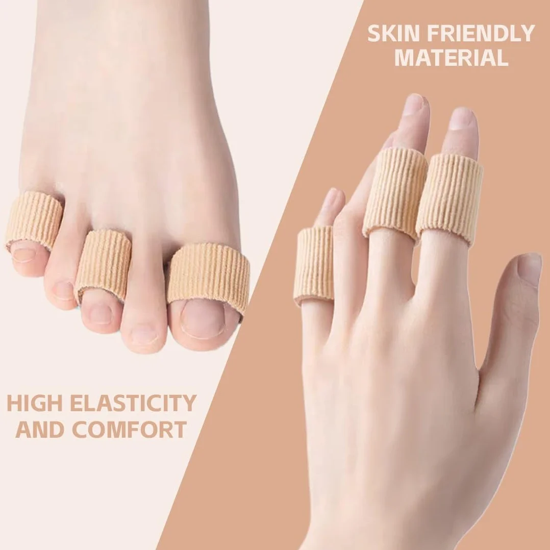 Proteggi Dita Piedi in Silicone Tagliabile 6 Pezzi, Copri Dita per Prevenire Vesciche e Calli