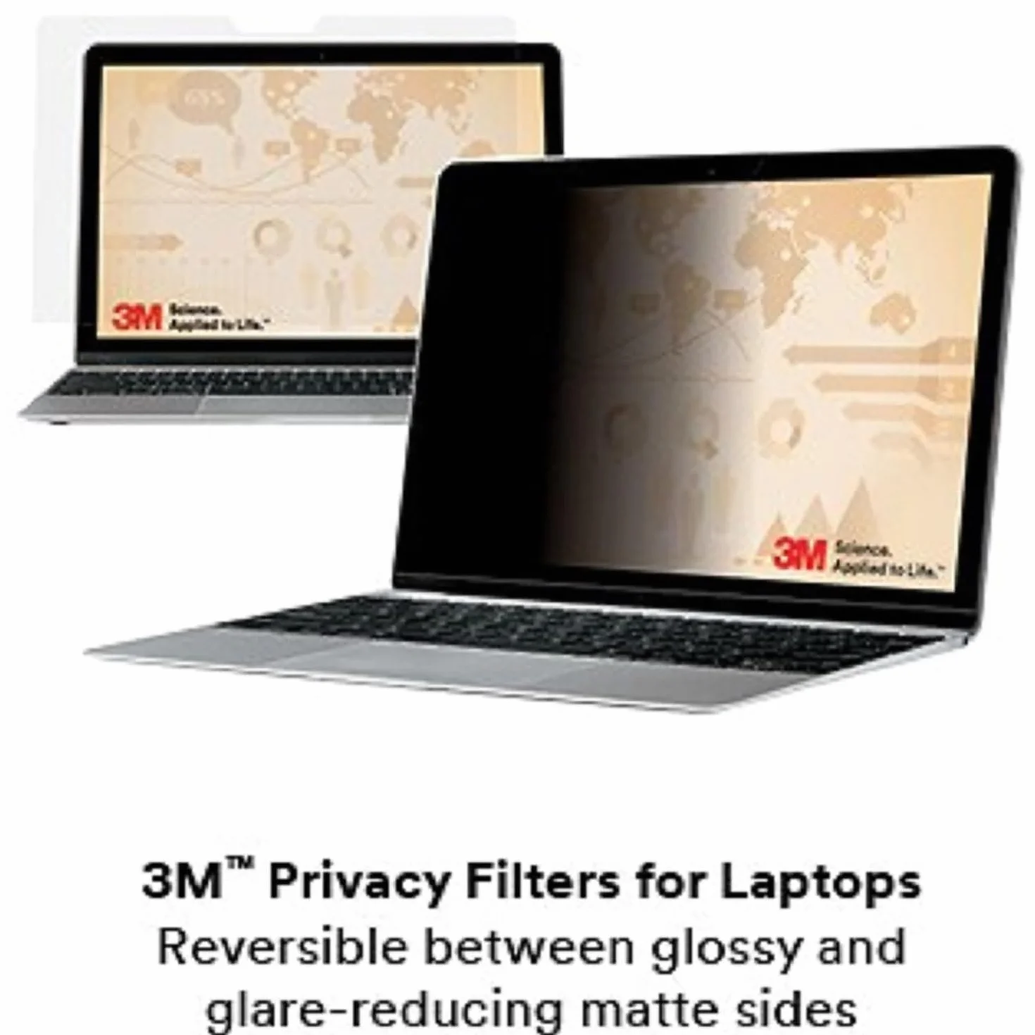 3M Privacy Filter for 13.3" Widescreen Laptop, Nero