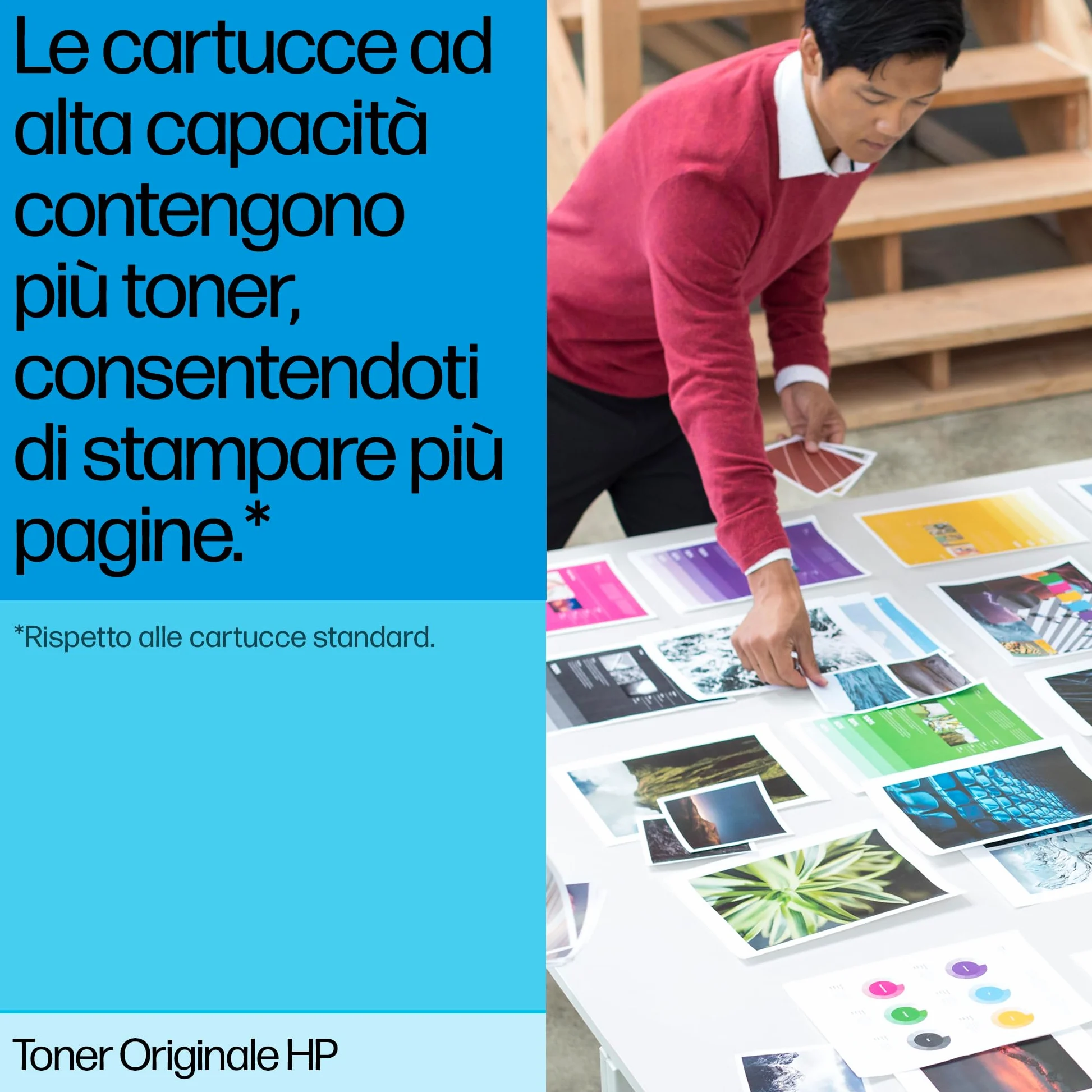 HP 219A W2191A Ciano, Cartuccia Toner Originale da 1200 Pagine, Capacità Standard, Compatibile con le Stampanti LaserJet Pro serie 3202 e 3302
