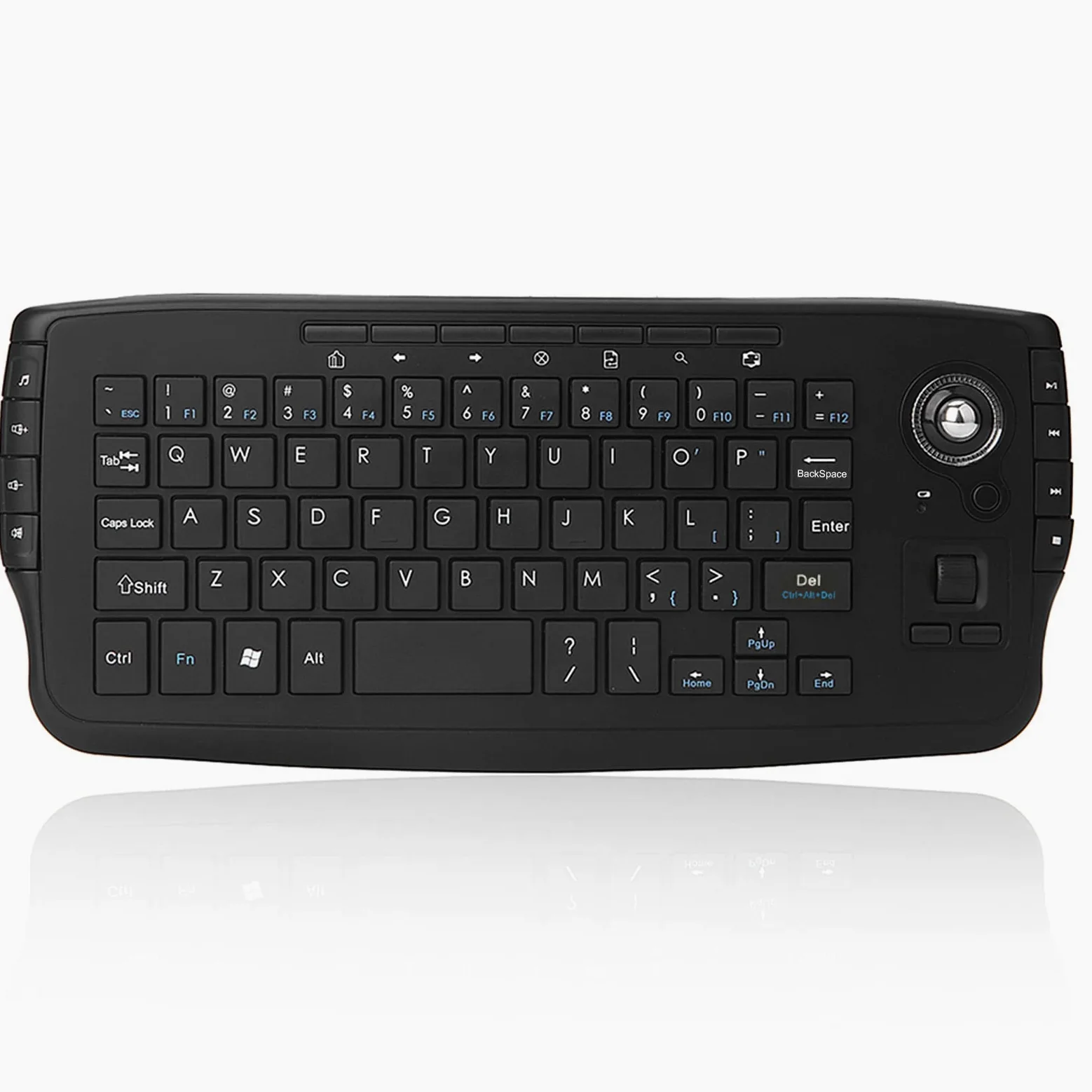 docooler E30 Tastiera Wireless 2,4 GHz con Telecomando per Rotellina di Scorrimento Mouse Trackball per Android TV Box Smart TV PC Notebook