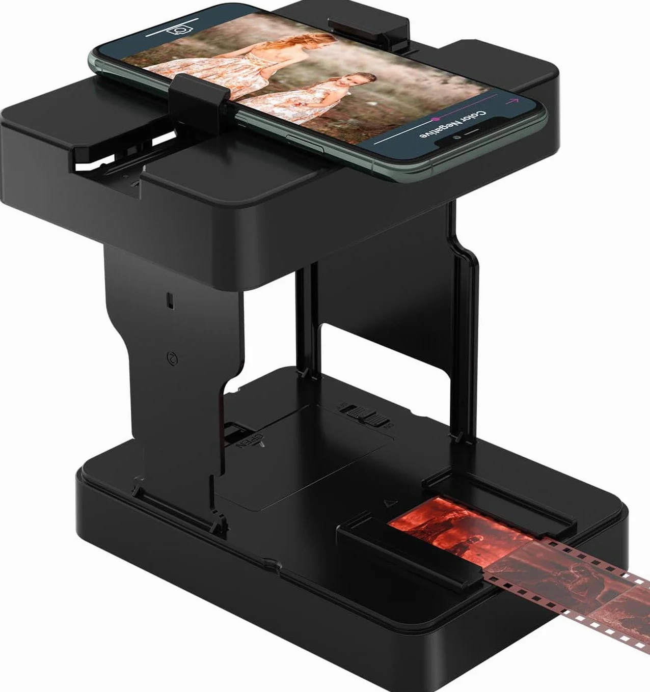 Scanner di film mobile 35 mm per digitalizzare diapositive e negative con smartphone