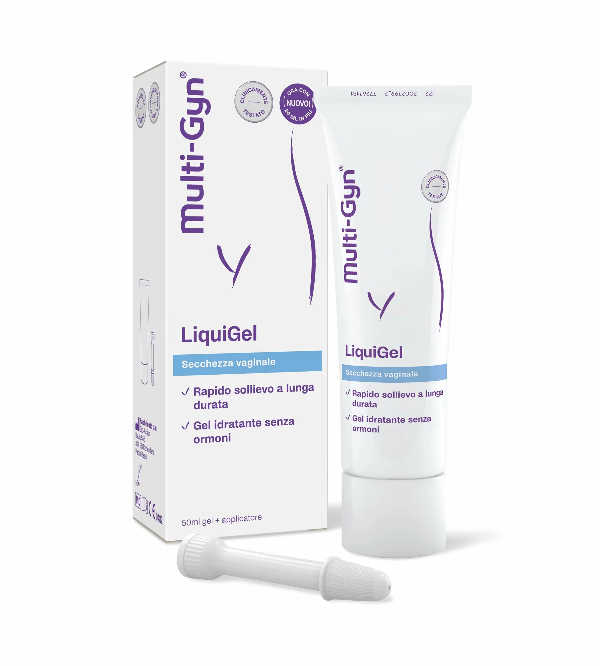 Multi-Gyn LiquiGel Crema Intimo Donna 50ml Gel Idratante Contro Secchezza Vaginale e Prurito