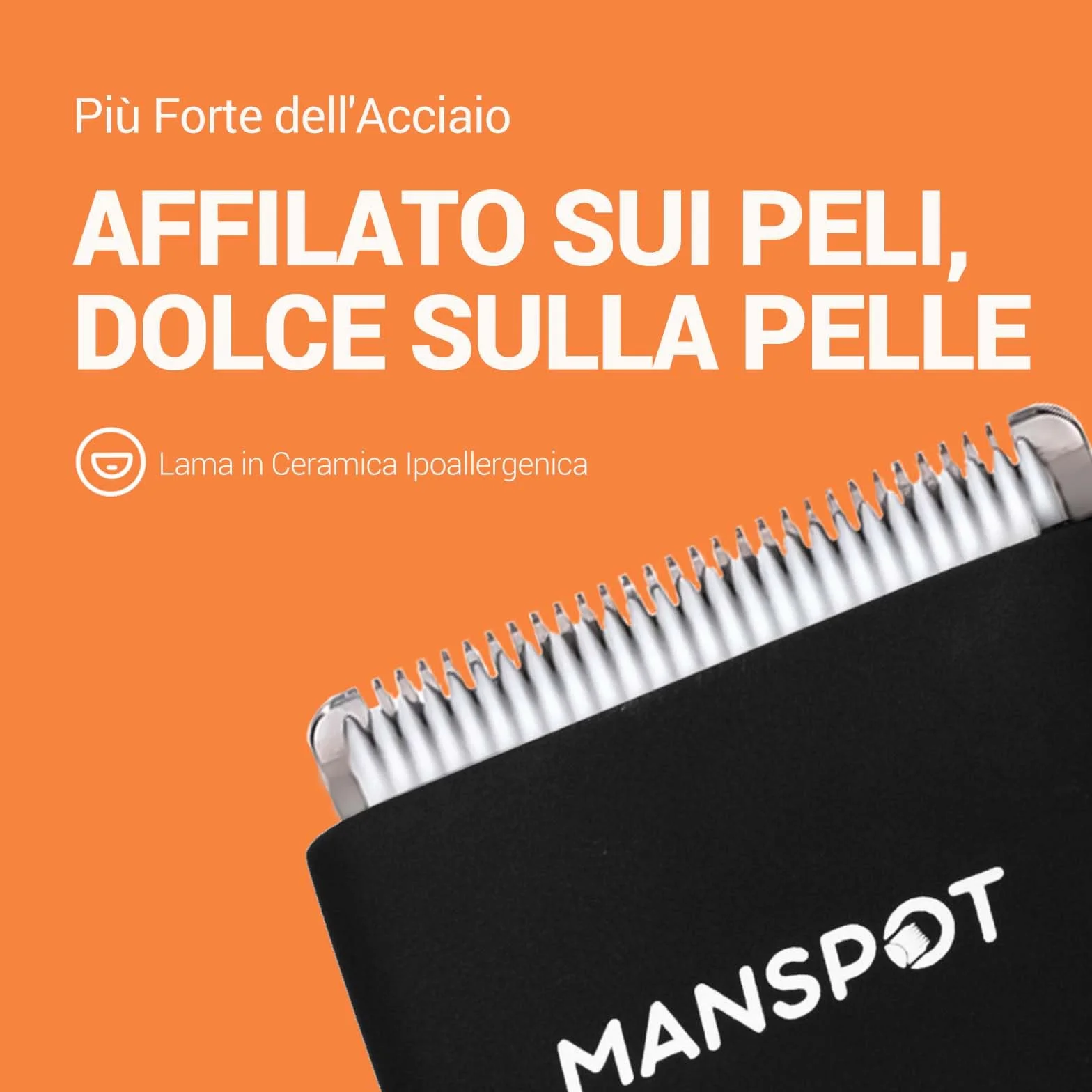 MANSPOT Rasoio Elettrico Corpo Uomo Impermeabile IPX8, Depilatore Corpo Uomo Umido e Asciutto