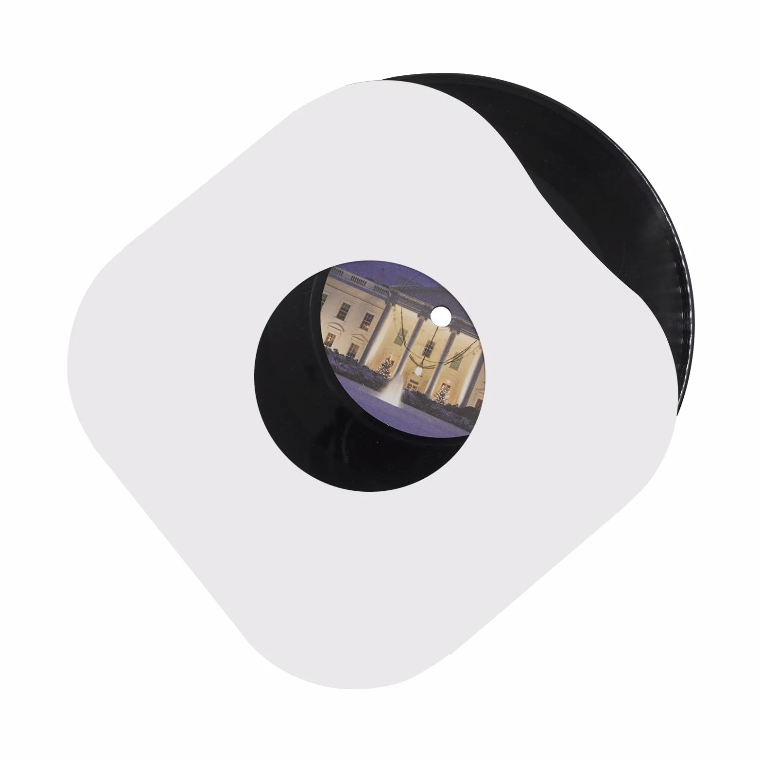20 custodie interne per dischi in vinile in carta kraft bianca pesante con angoli arrotondati, coperture protettive antistatiche per album LP (17,8 cm)