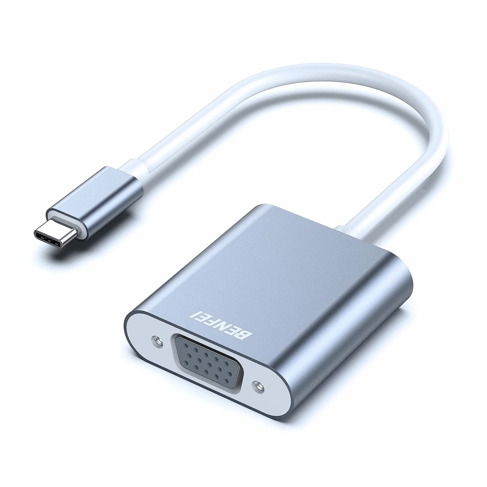 BENFEI Adattatore USB C a VGA Thunderbolt 3, Maschio a Femmina, Alluminio, per MacBook 2019/2018/2017