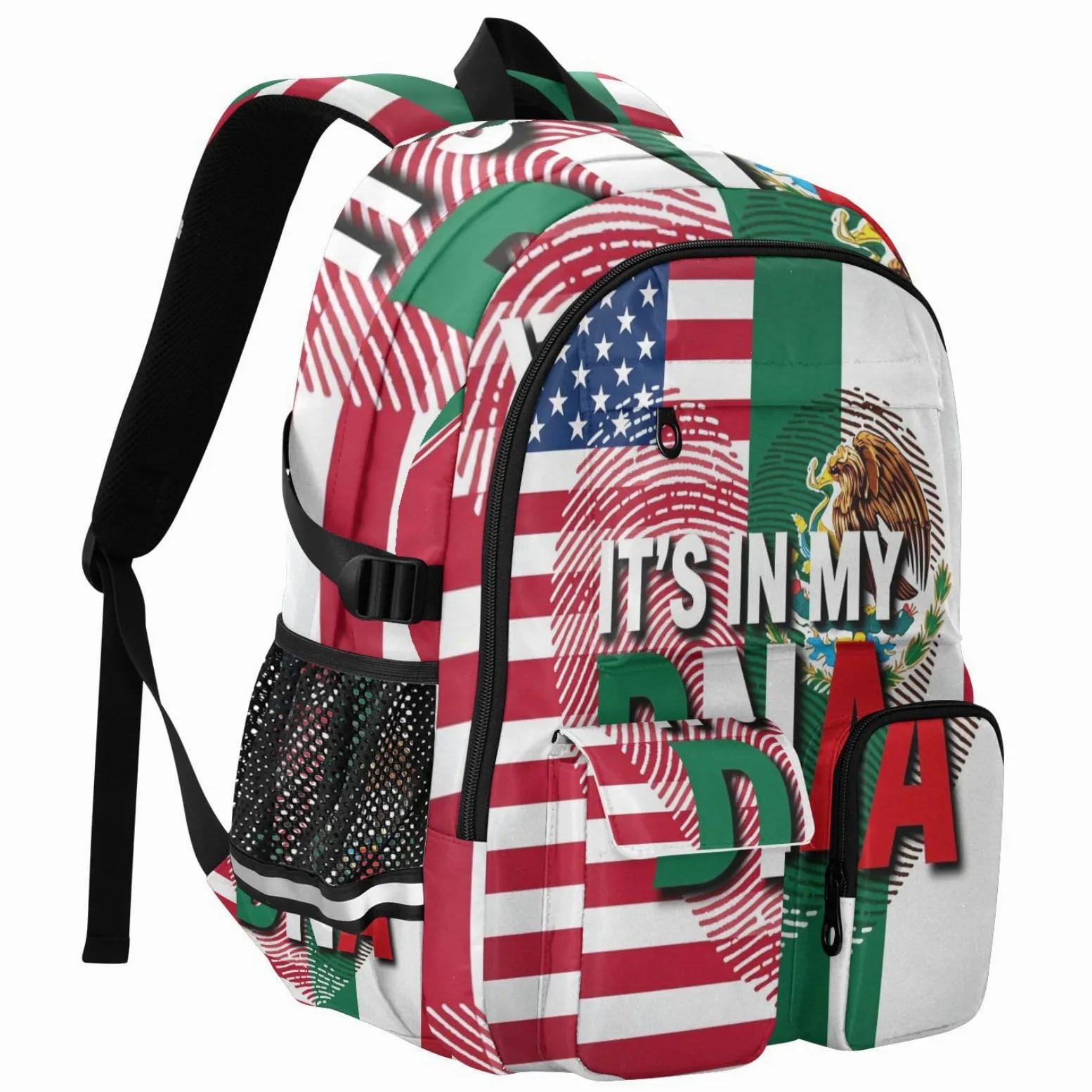 Zaini da viaggio con bandiera messicana Dna Usa, 44,5 cm