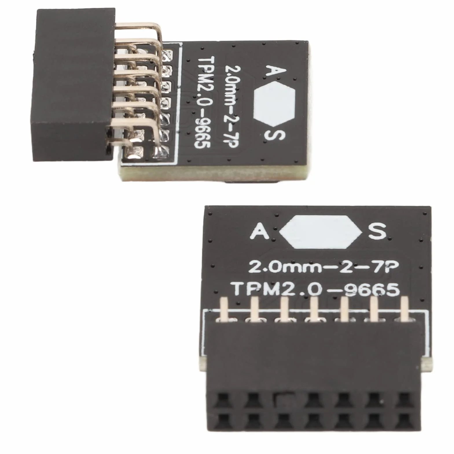 Modulo TPM 2.0 per ASUS per Win11 LPC 14 Pin Scheda Crittografata TPM 2.0 Chip Modulo TPM 2.0 Passo 2,0 Mm Scheda PCB 2x7P TPM 2.0 per Scheda Madre del Computer