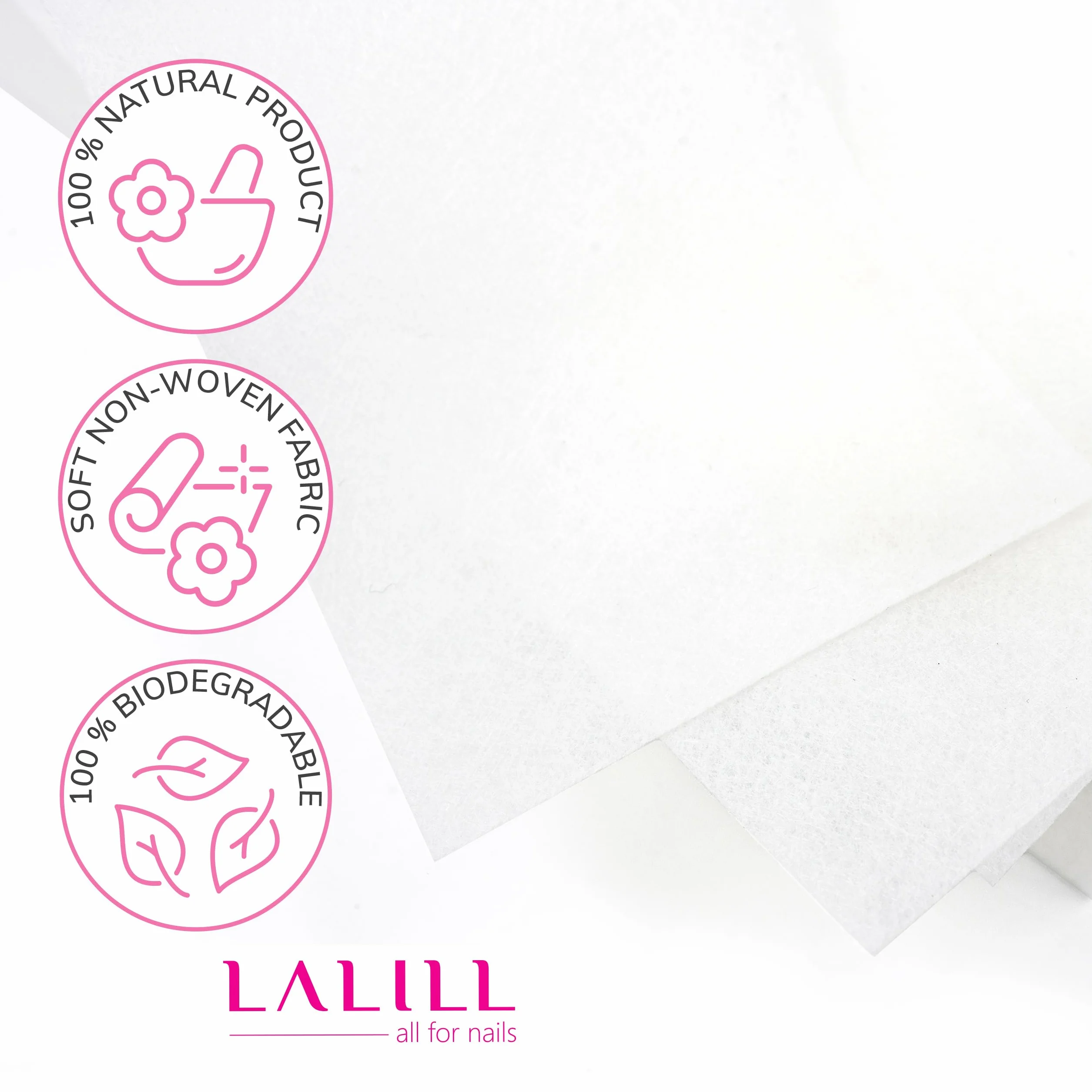 LALILL Strisce in Pile 100 Pezzi per Depilazione con Cera Calda Viso Corpo