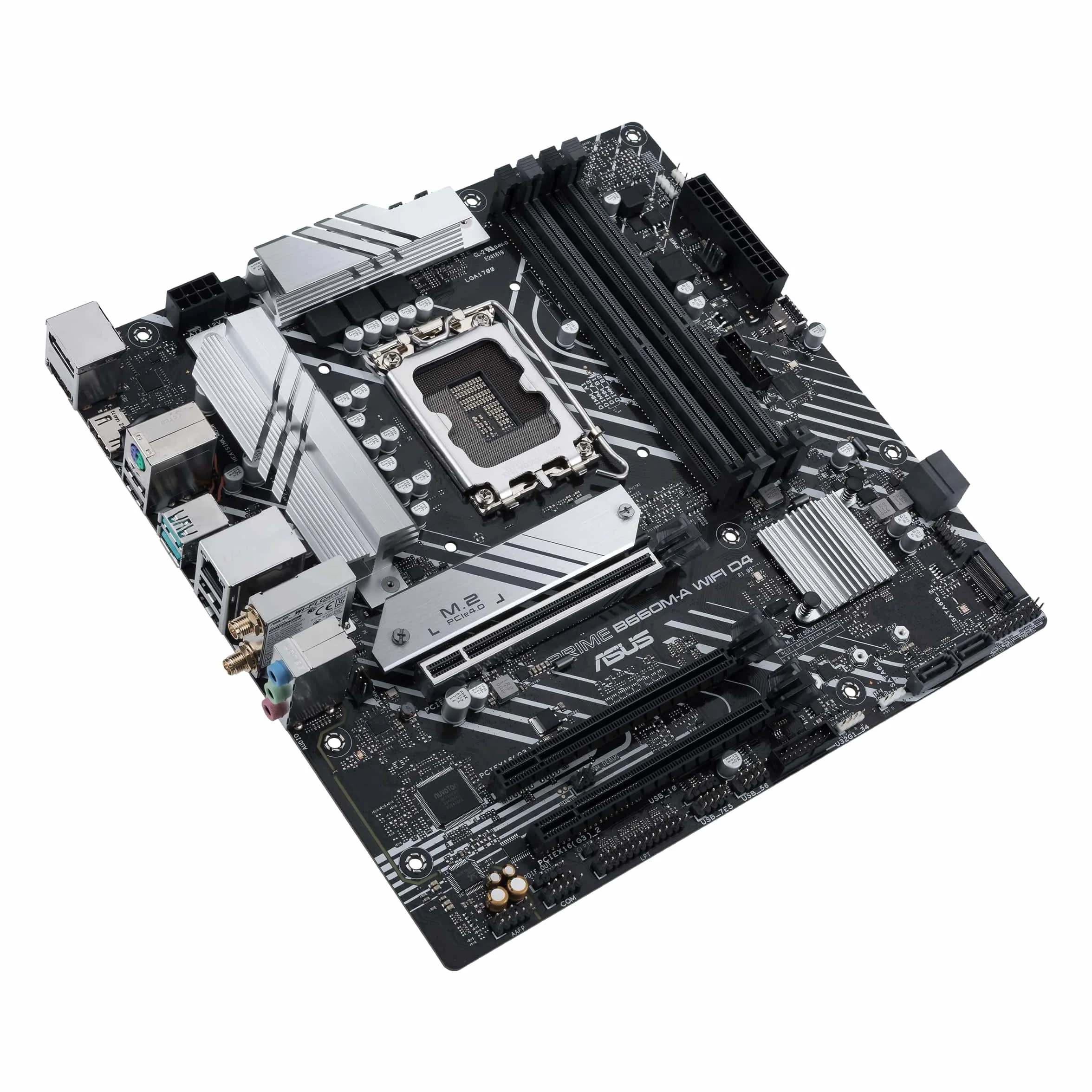 ASUS PRIME B660M-A D4-CSM Scheda madre Intel Micro ATX, DDR4 LGA 1700, 4 SATA 6Gb/s, 2 slot M.2, Ethernet Intel 1Gb/s, DisplayPort, HDMI, USB 3.2 Gen 2 e Type-C, Aura Sync