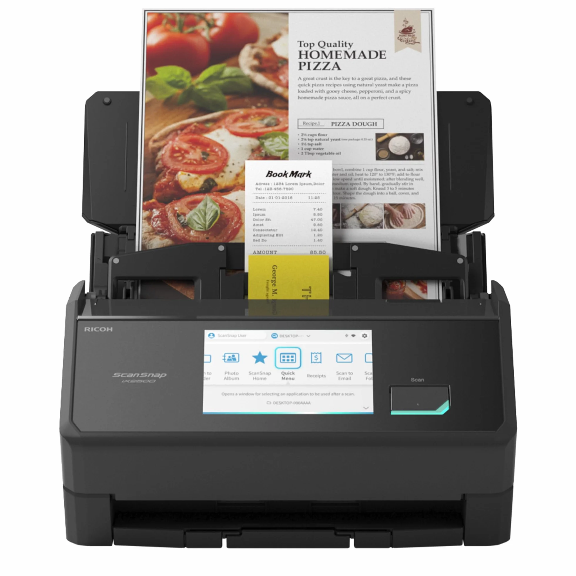 Ricoh ScanSnap iX2500 Dokumentenscanner 45 S./min 600 Dpi WLAN Bluetooth USB-C