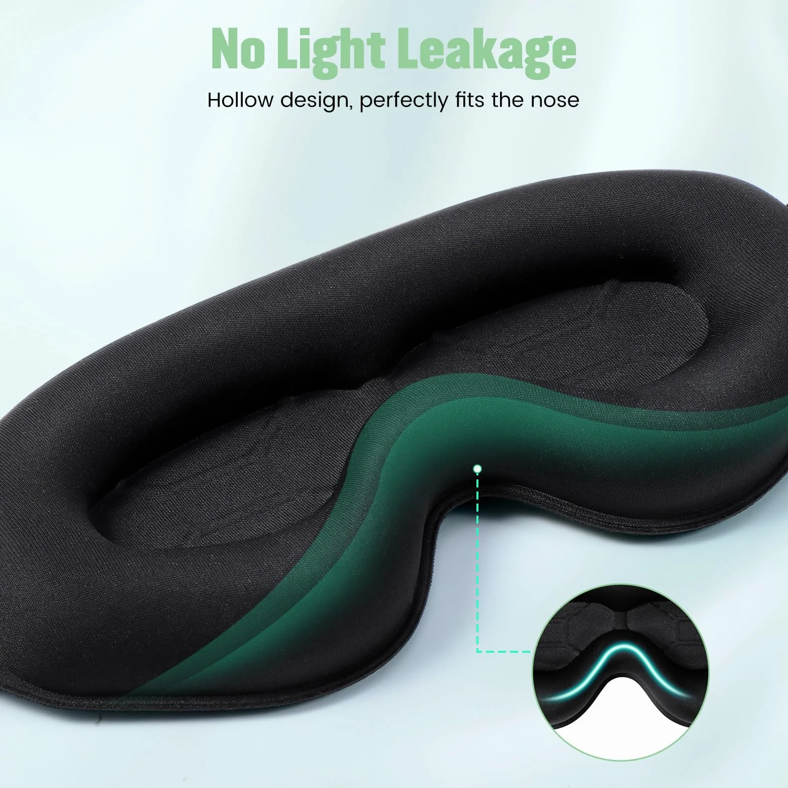 Blendura Mascherina per Dormire 3D, Blocca la Luce, Morbido e Confortevole per Sonno e Viaggi