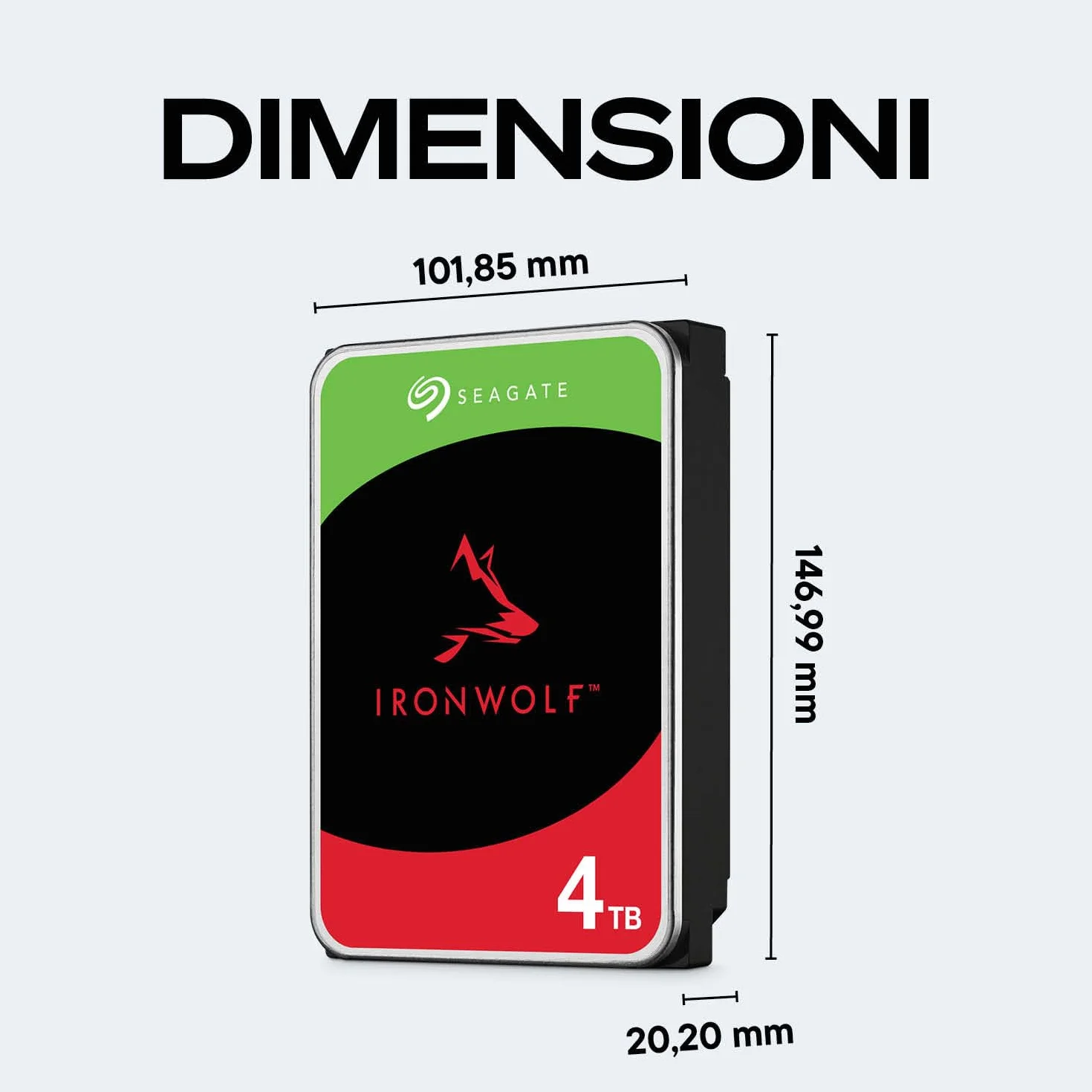 Seagate IronWolf 4TB 3.5" SATA 6 Gb/s 7200 RPM Dysk Wewnętrzny NAS RAID ST4000VNZ06
