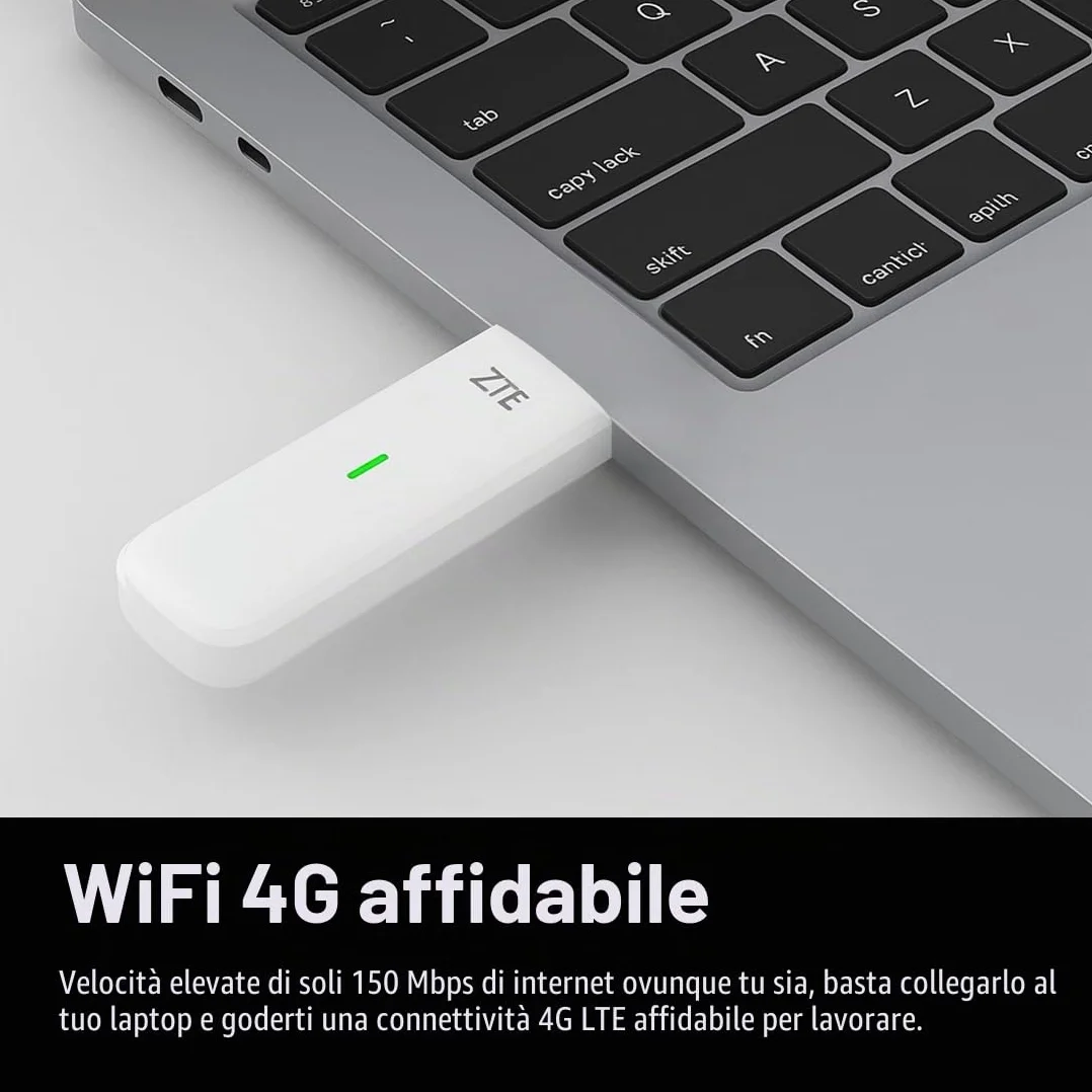 ZTE MF833 CAT4 4G USB Dongle sbloccato multi banda