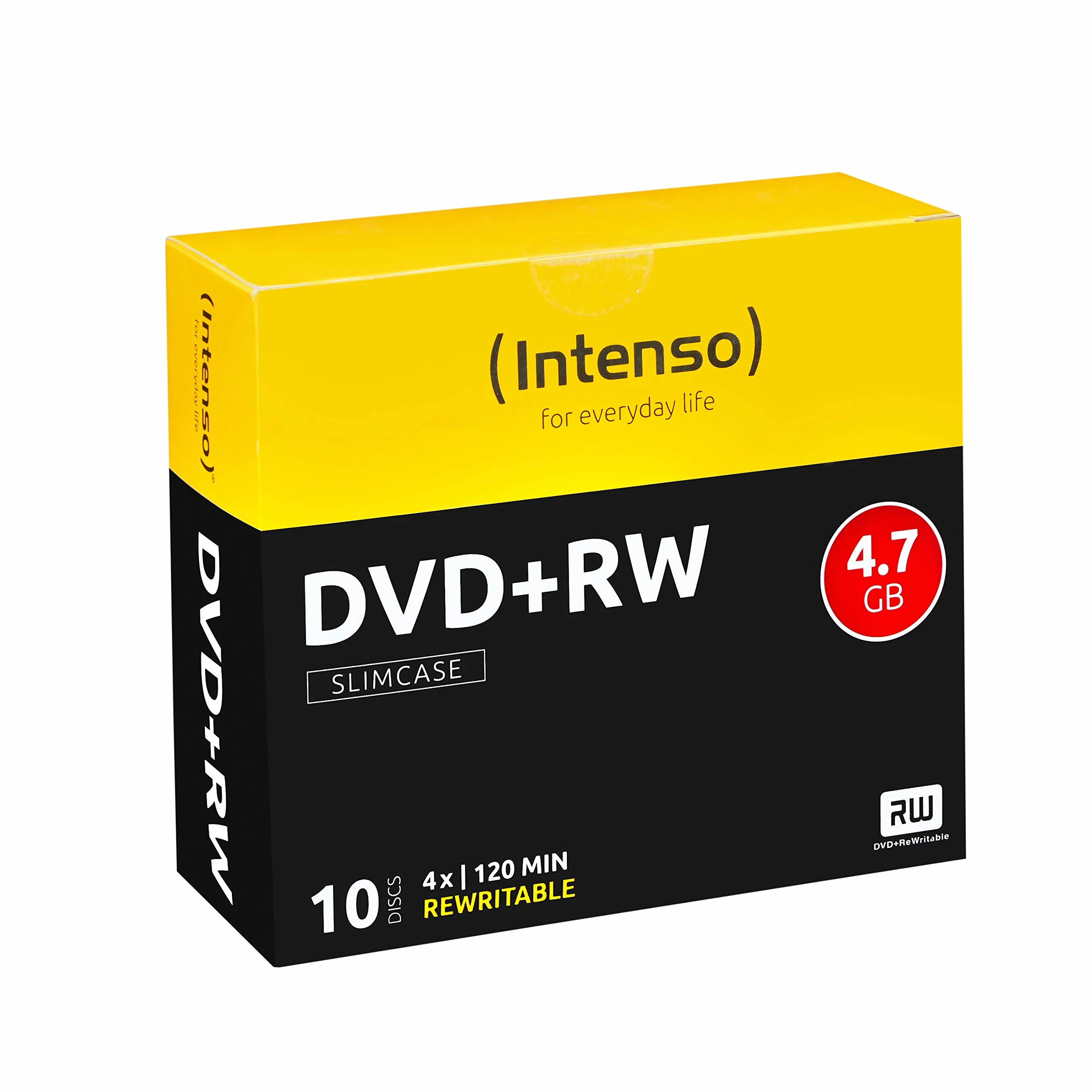 Intenso 4211632 Dvd+RW da 4.7 GB, Argento