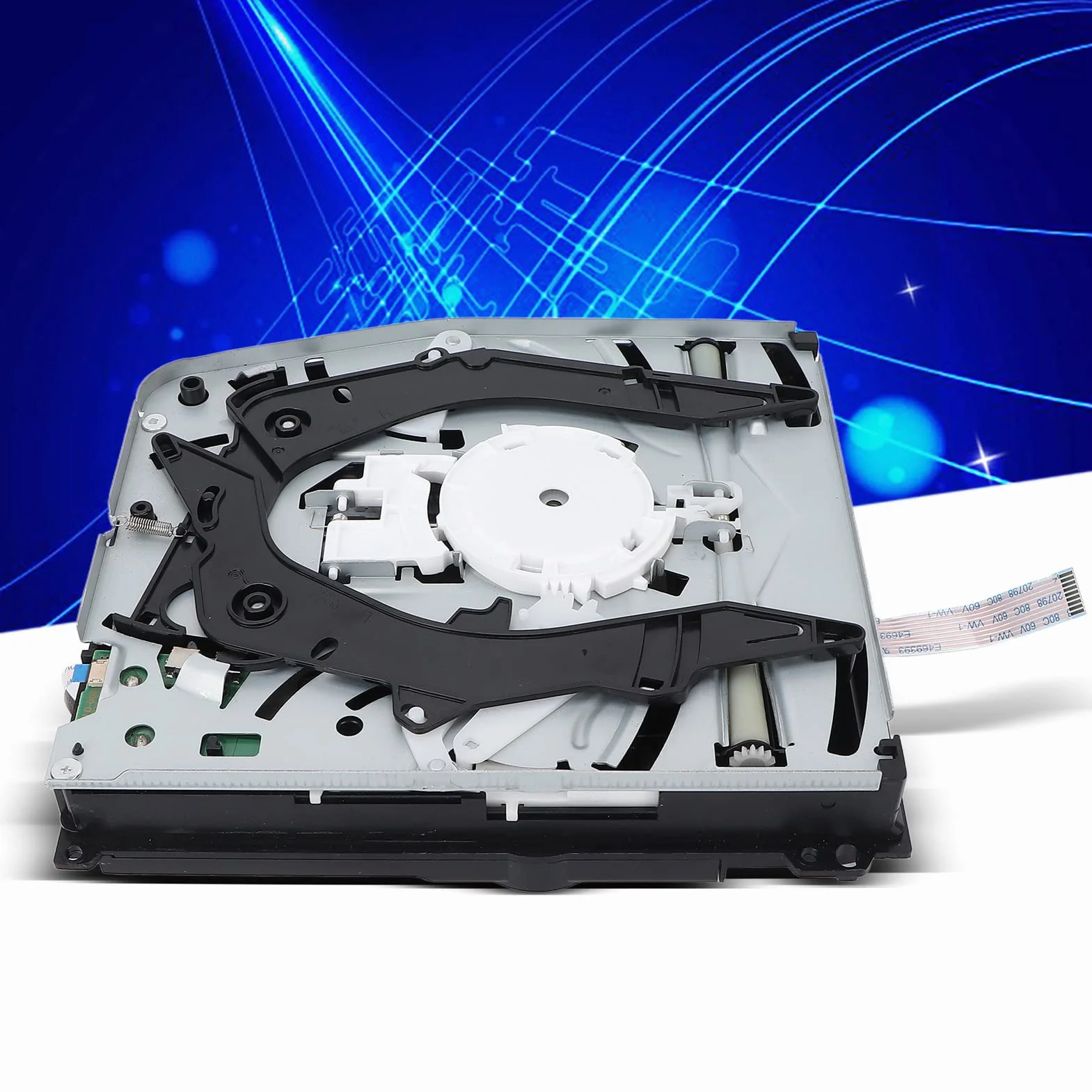 Yctze per PS4 Slim Blu Ray Disc Drive, unità Ottica Interna Ultra Sottile, unità Disco Ottico Sostitutiva per Console di Gioco, Supporto Luce Blu, Monoculare