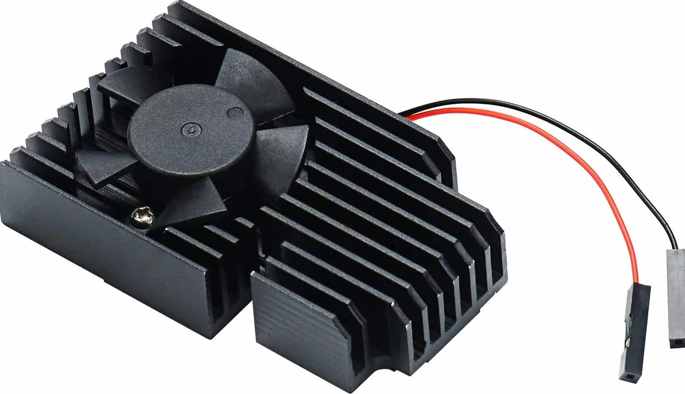 GeeekPi Raspberry Pi 4 Kit ventole di raffreddamento, dissipatore in alluminio con ventola di raffreddamento per Raspberry Pi 4 B & 3B +
