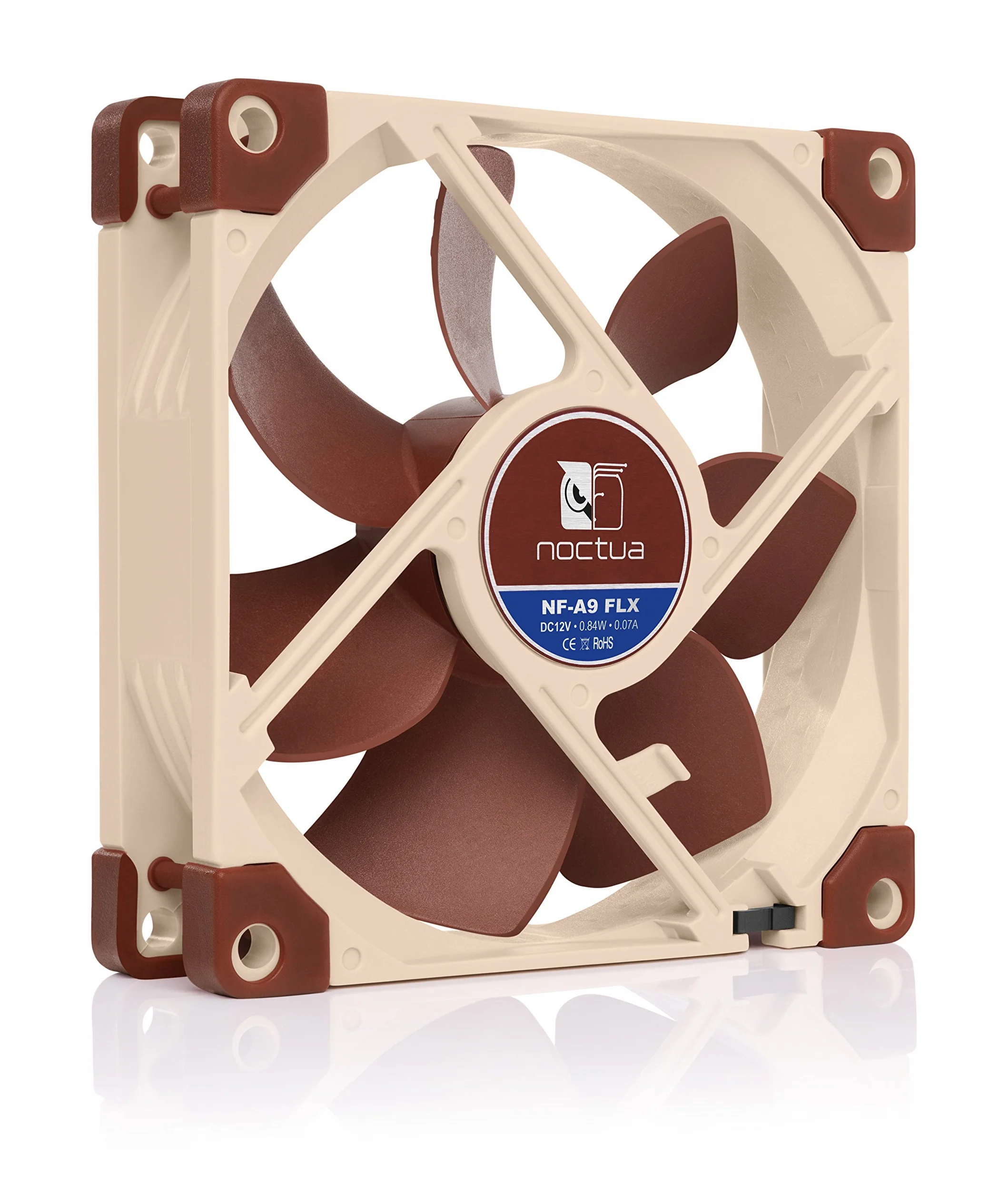 Noctua NF-A9 FLX, Ventola Silenziosa di Qualità Premium, 3-Pin (92 mm, Marrone)