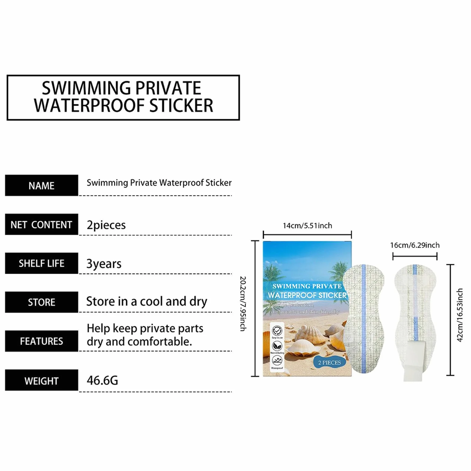 Imbottiture protettive per il nuoto da donna 10 adesivi impermeabili assorbenti privati accessorio costume da bagno