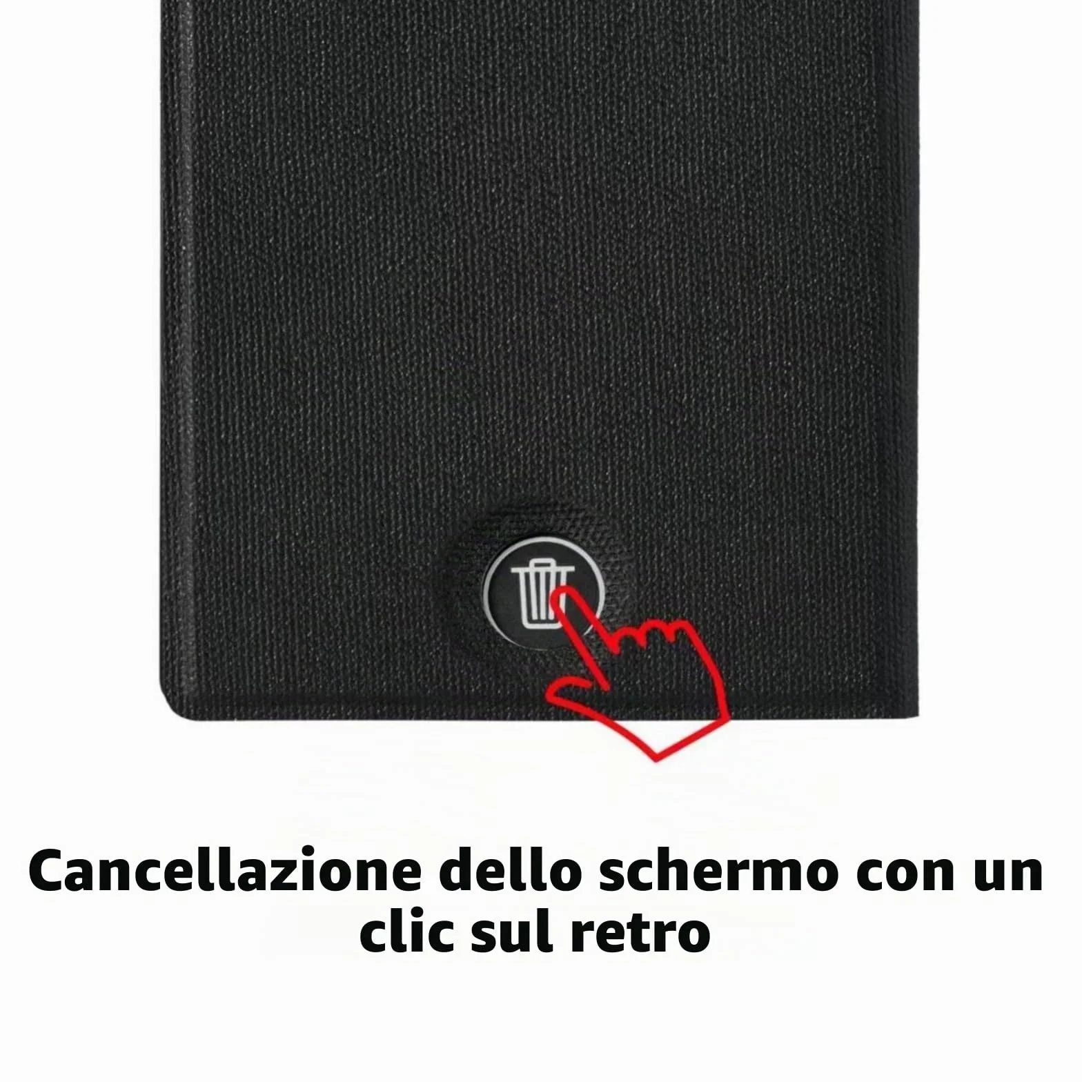EMEBAY Tablet da Scrittura LCD 6,5 Pollici Mini Blocco Note Digitale Cancellabile Schermo Intero con Custodia per Bambini Adulti