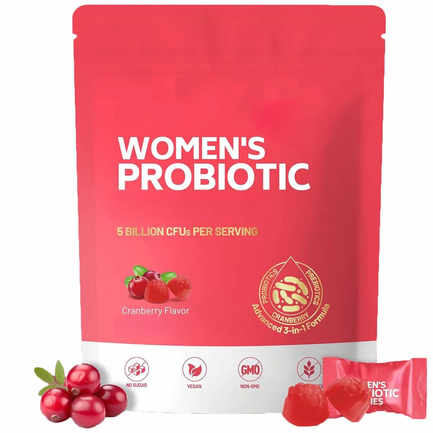 Probiotici vaginali per donne per odore corporeo e salute femminile – Vegano, Non OGM