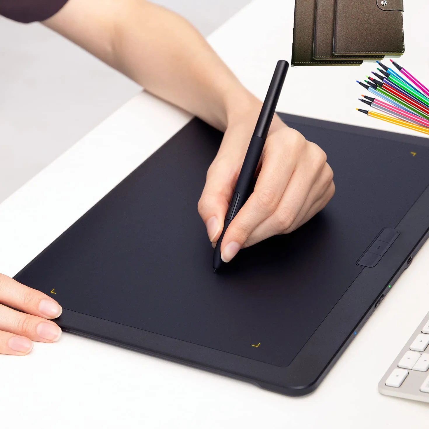 [10 Pezzi] Punte di Ricambio per Wacom Pro Pen 2/Slim/3D&Classic, Mobile Studio, Cintiq Pro DTHW1320/1621/2421/3221&DTK2421, Cintiq 16(DTK1660/1661), Intuos