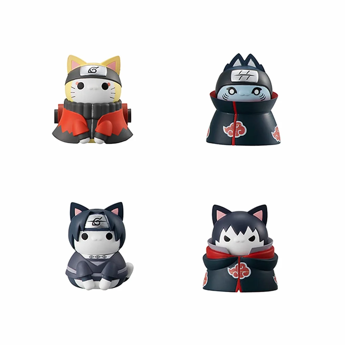 MEGAHOUSE Naruto Shippuden Mega Cat Project Trading Figures Nyaruto! Special Set 3 cm