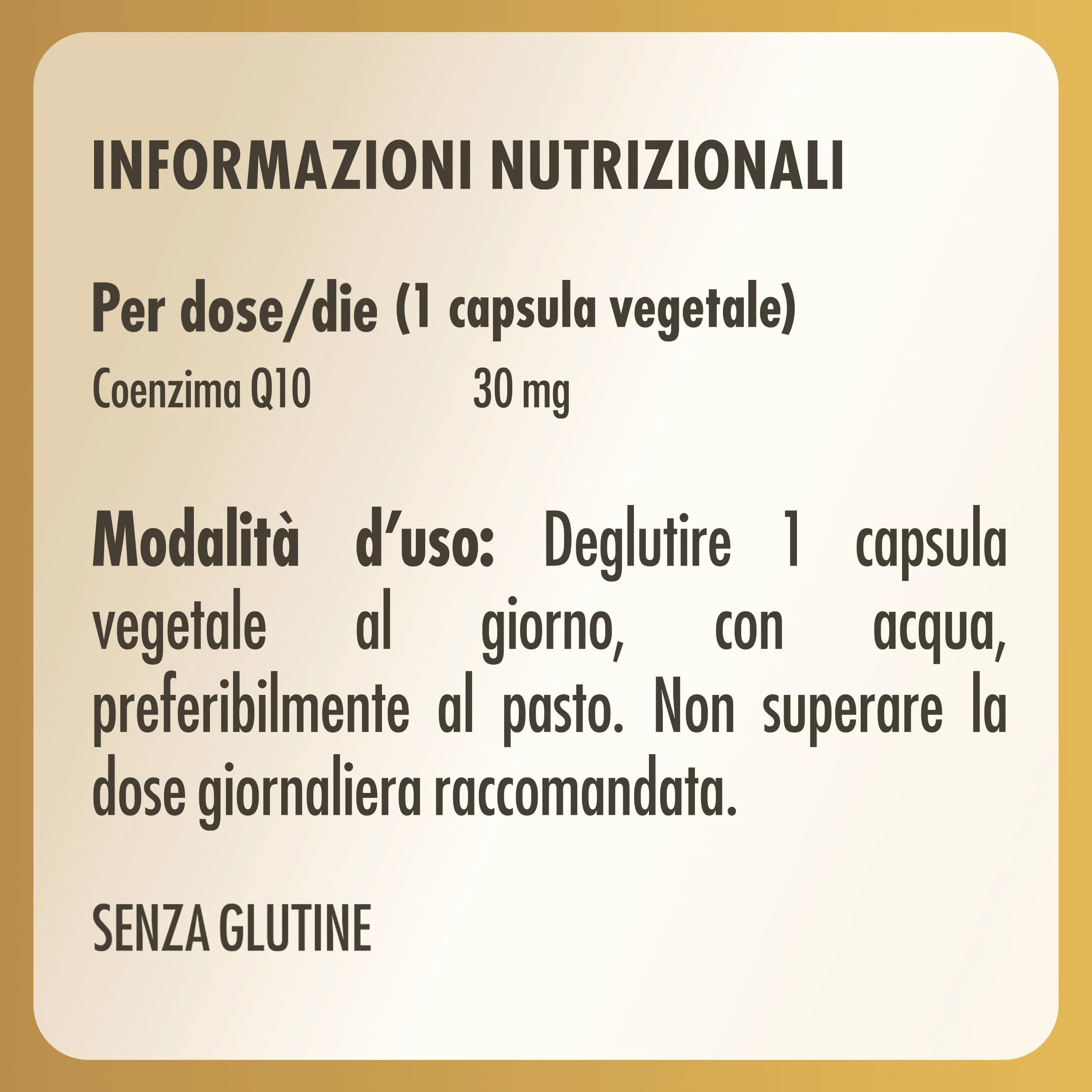 Solgar Coenzima Q10 30 capsule vegetali Ubichinone 30 mg