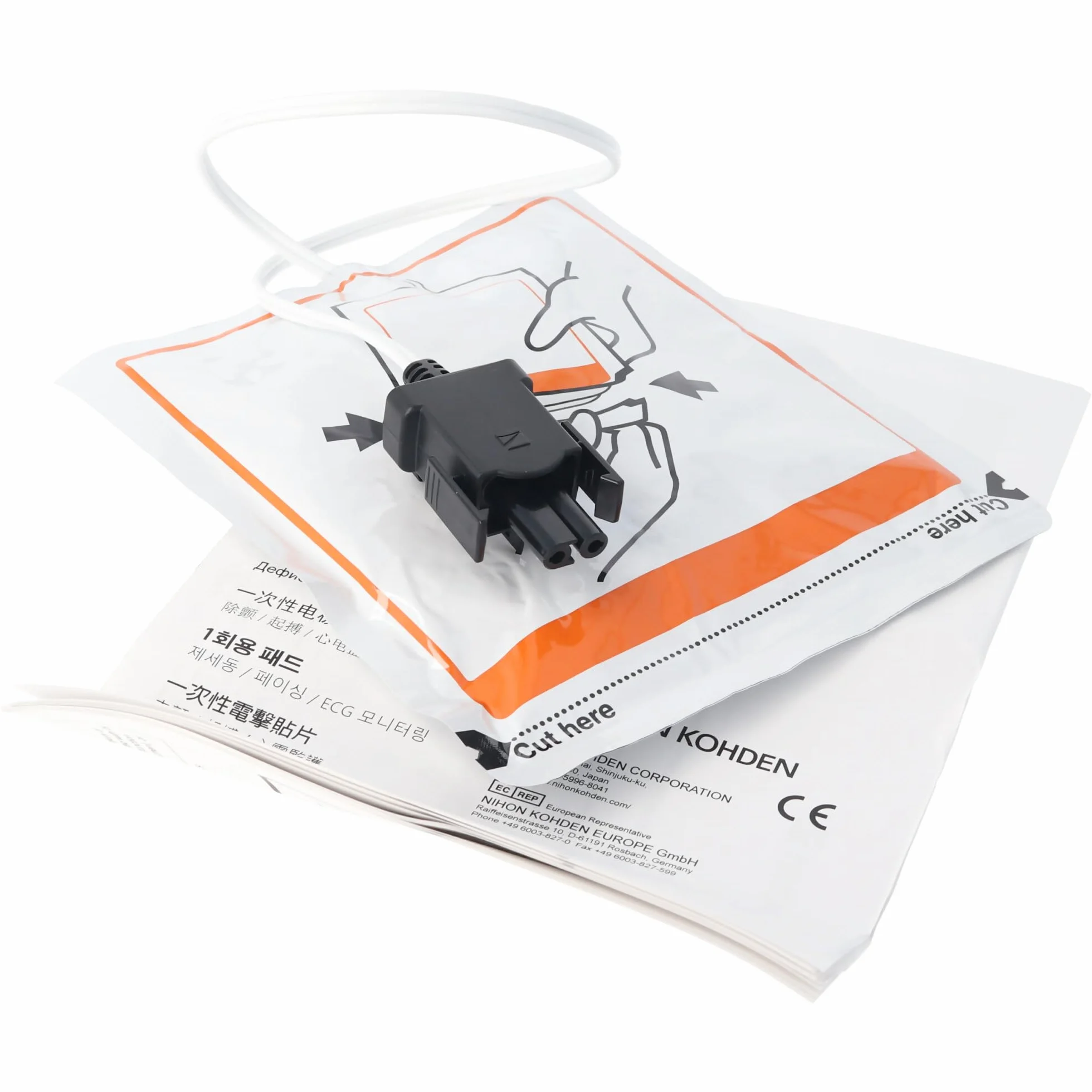 AccuCell AED 2100 P-740K Cialde per elettrodi Defi Nihon Kohden Cardiolife