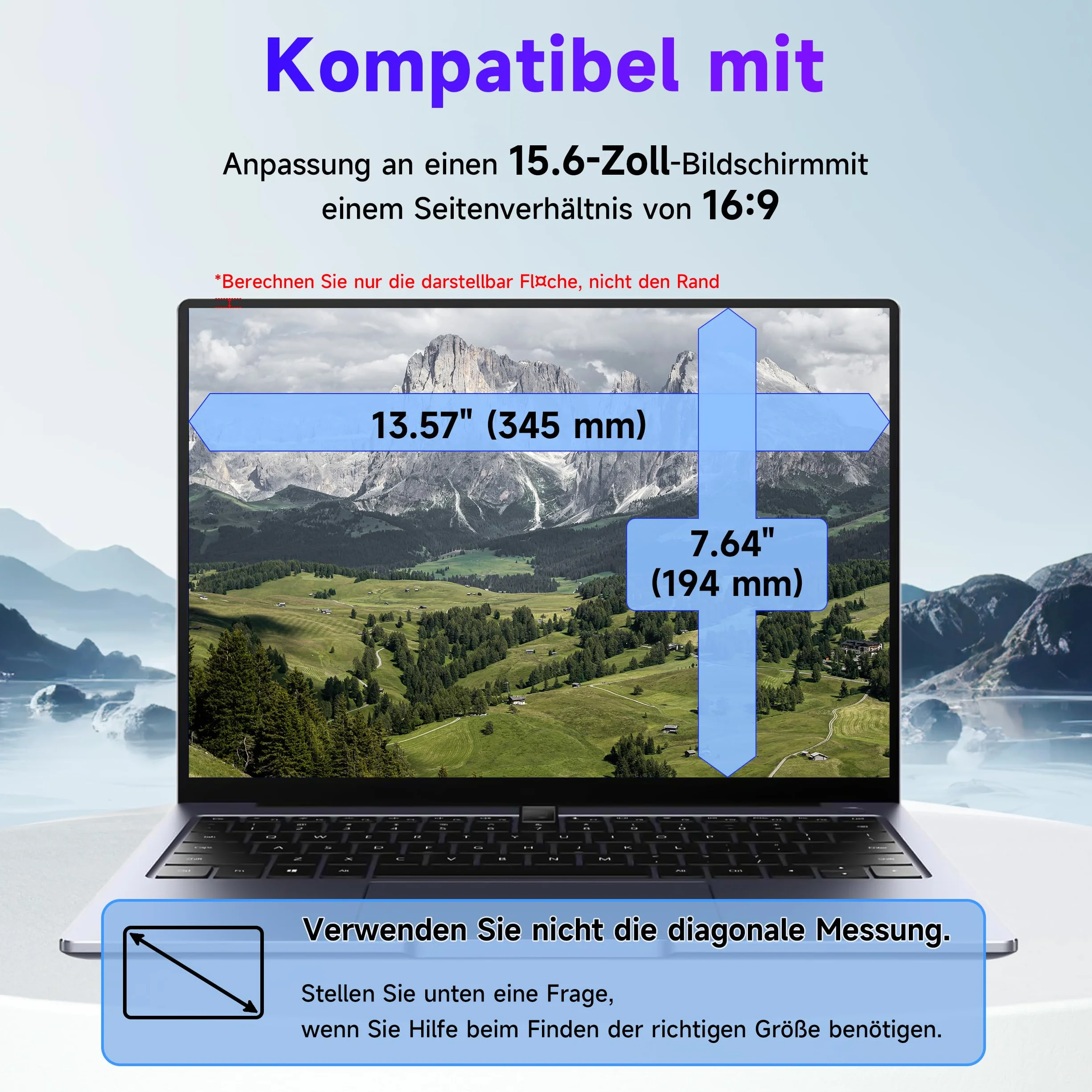 2 pellicole protettive per schermo anti-luce blu per computer portatile da 15,6 pollici 16:9, pellicola antiriflesso per schermo ad alta risoluzione per HP/Dell/Acer/Lenovo/ThinkPad/Asus