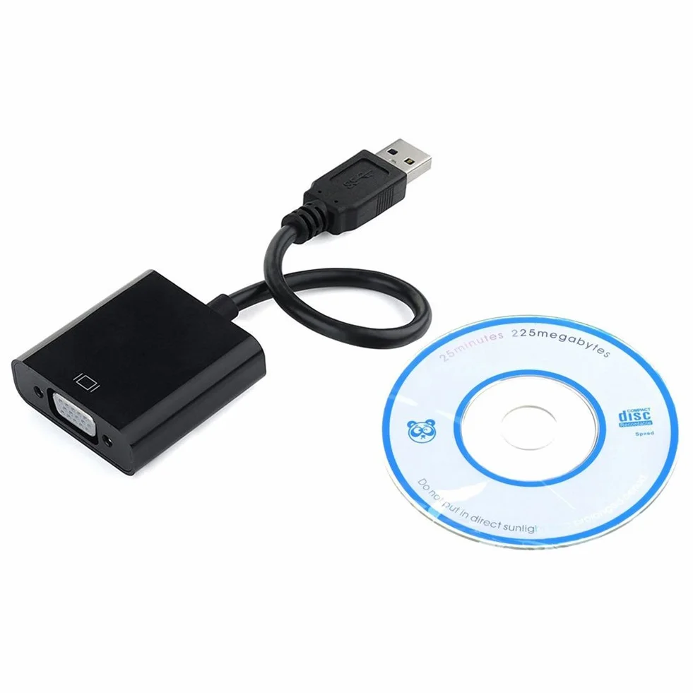 Adattatore USB 3.0 a VGA, Scheda Video Esterna per PC Laptop Windows 10/8/7