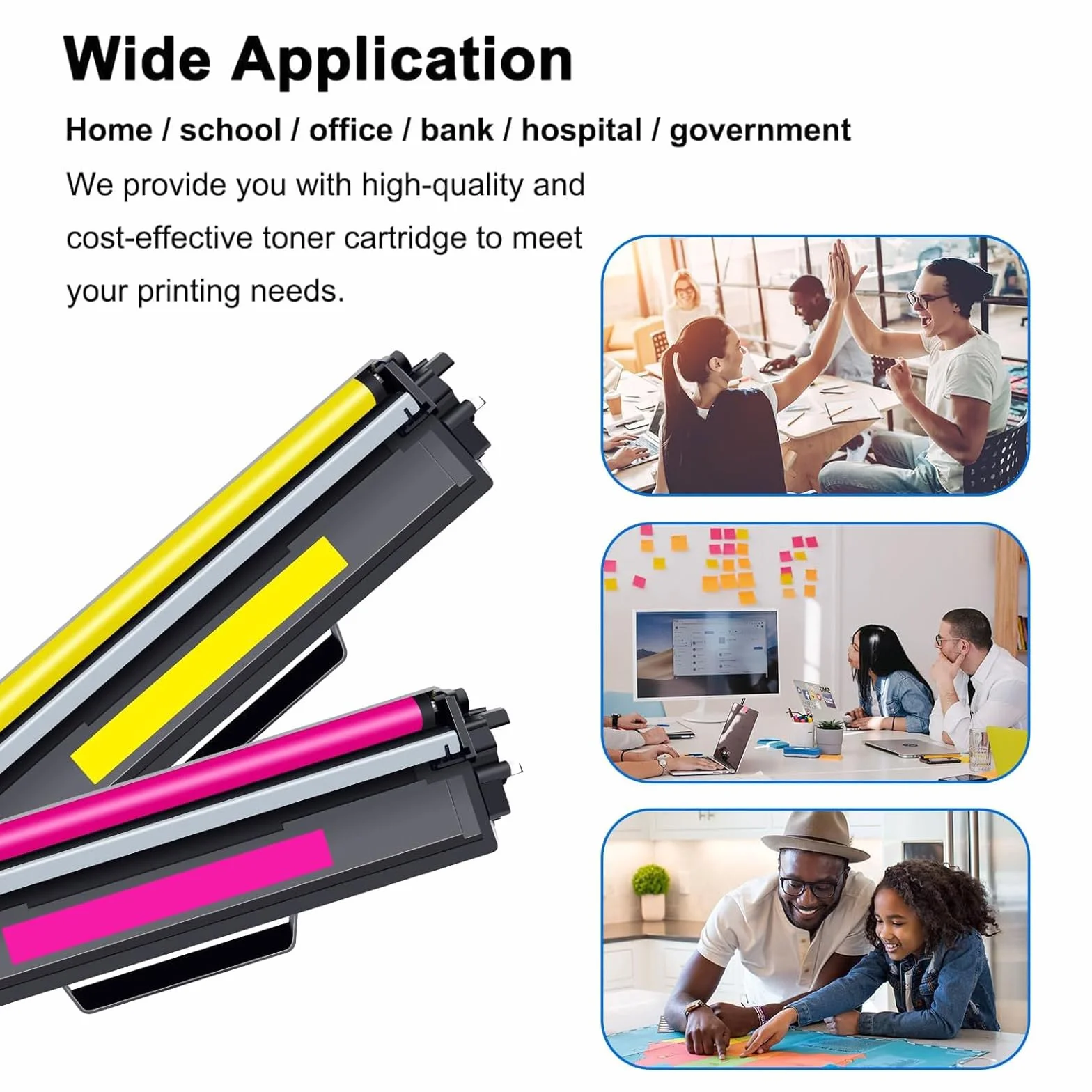 Alta Capacità 418425 Contenitore per Toner di Scarto di Ricambio per Ricoh IM C2000 C2500 C2510 C3000 C3010 C3500 Stampanti, Trasparenti e Resistenti,Black-1 pack
