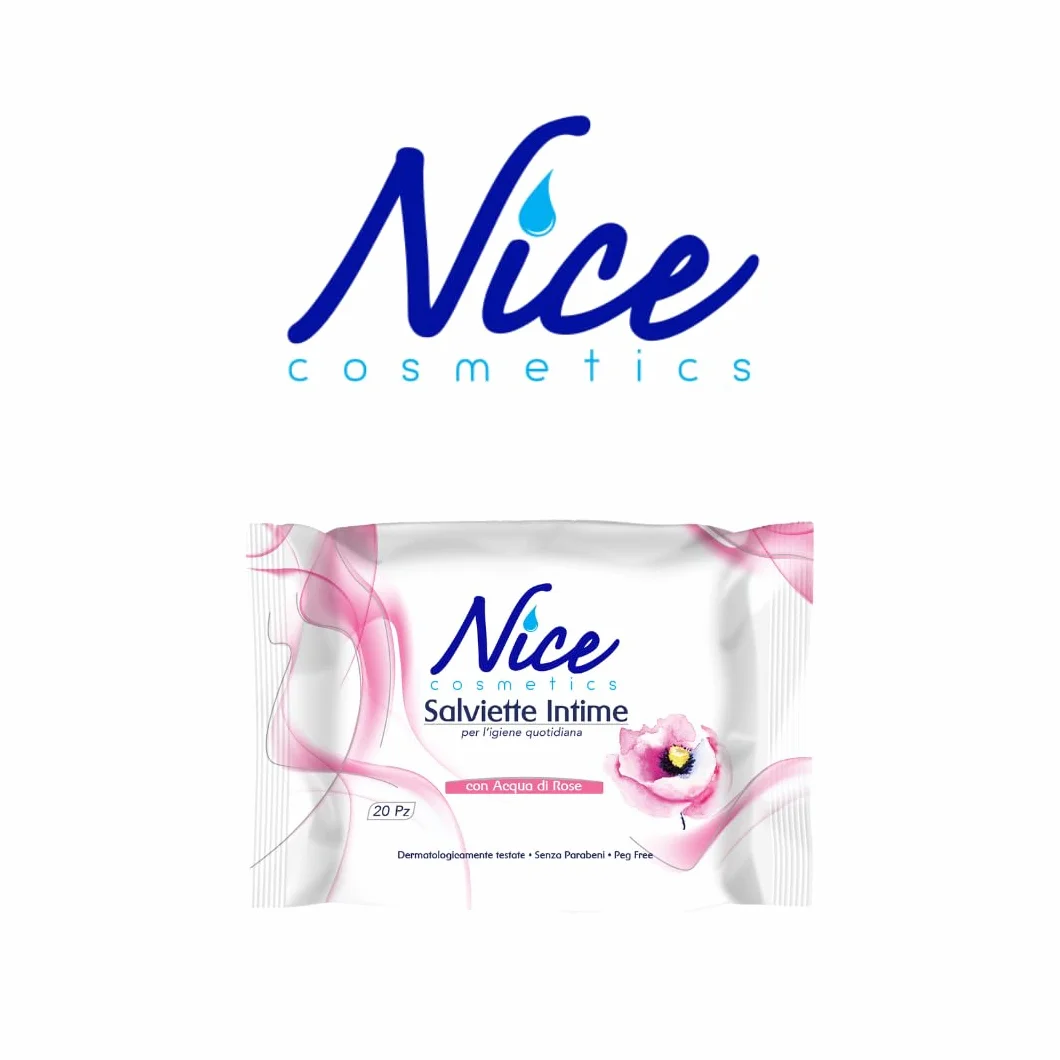 Nice Intima Salviette Intima Rosa Sensibile 20 sztuk