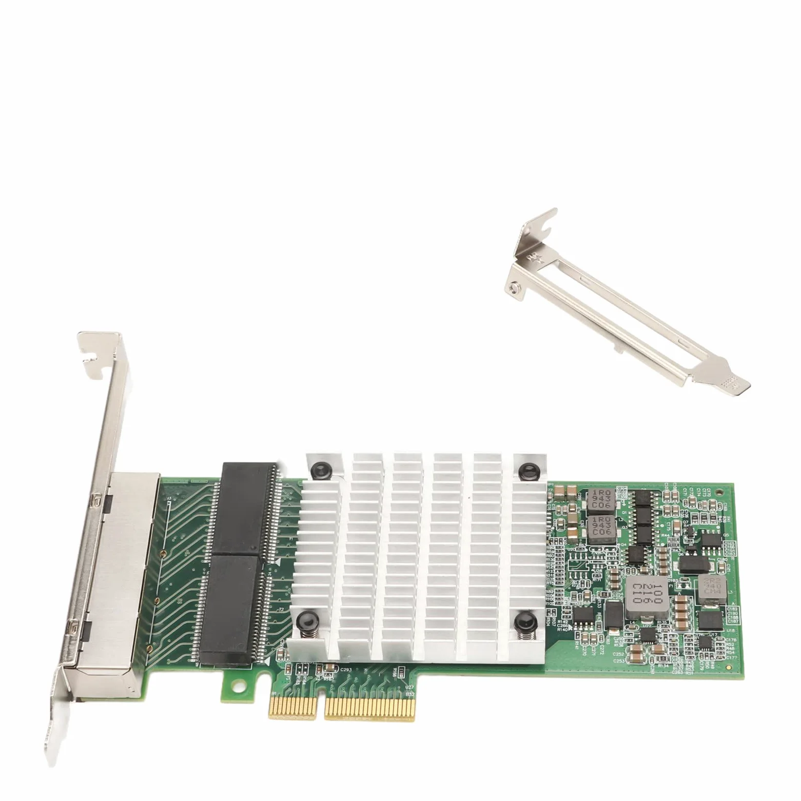 Scheda di Rete per Computer Desktop, Scheda WiFi PCIEx4 4 Porte Gigabit per Chip I350, Grande Dissipatore di Calore Scheda Ethernet Interfaccia RJ45 per Computer Desktop