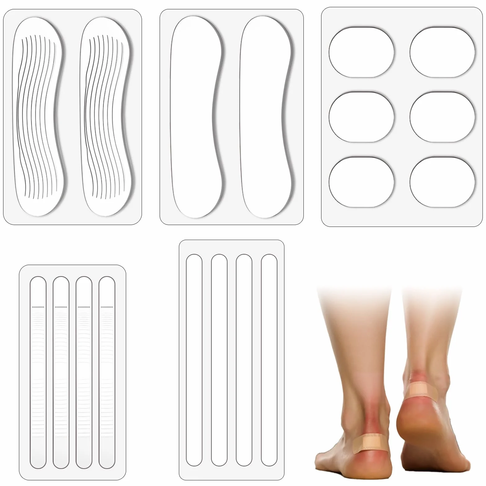 Silicone Antiscivolo per Scarpe – Adesivi per Tacchi Alti, Slingbacks, Sandali e Sneaker