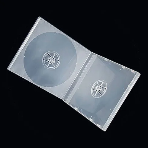 Dragon Trading 1 x Custodie Doppie Infrangibili in PP per CD/DVD/Blu-ray - Contiene 2 Dischi con Dorso da 10,4 mm e Tasca Esterna per Inserto Grafico