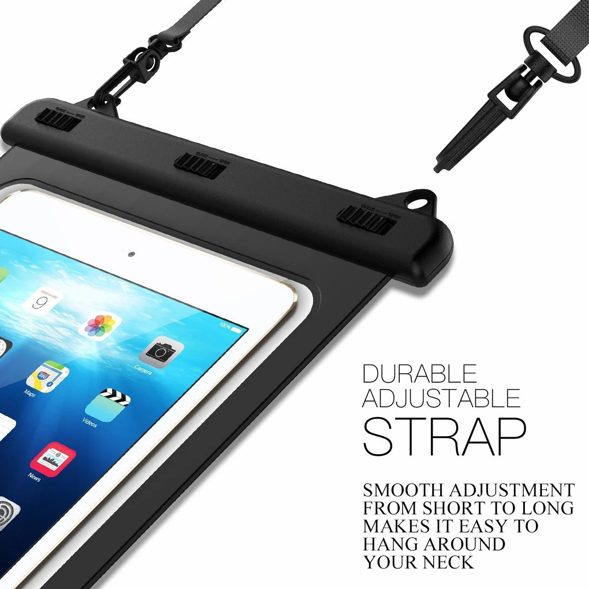 Custodia Impermeabile Tablet Universale, Borse Impermeabili Dry Bag Sacca Impermeabile Cover per iPad Pro 12.9"/11/13,iPad Air 13/11/10.9/10.5/A16,Galaxy Tab,Android Tablet ecc.- fino a 13,5"