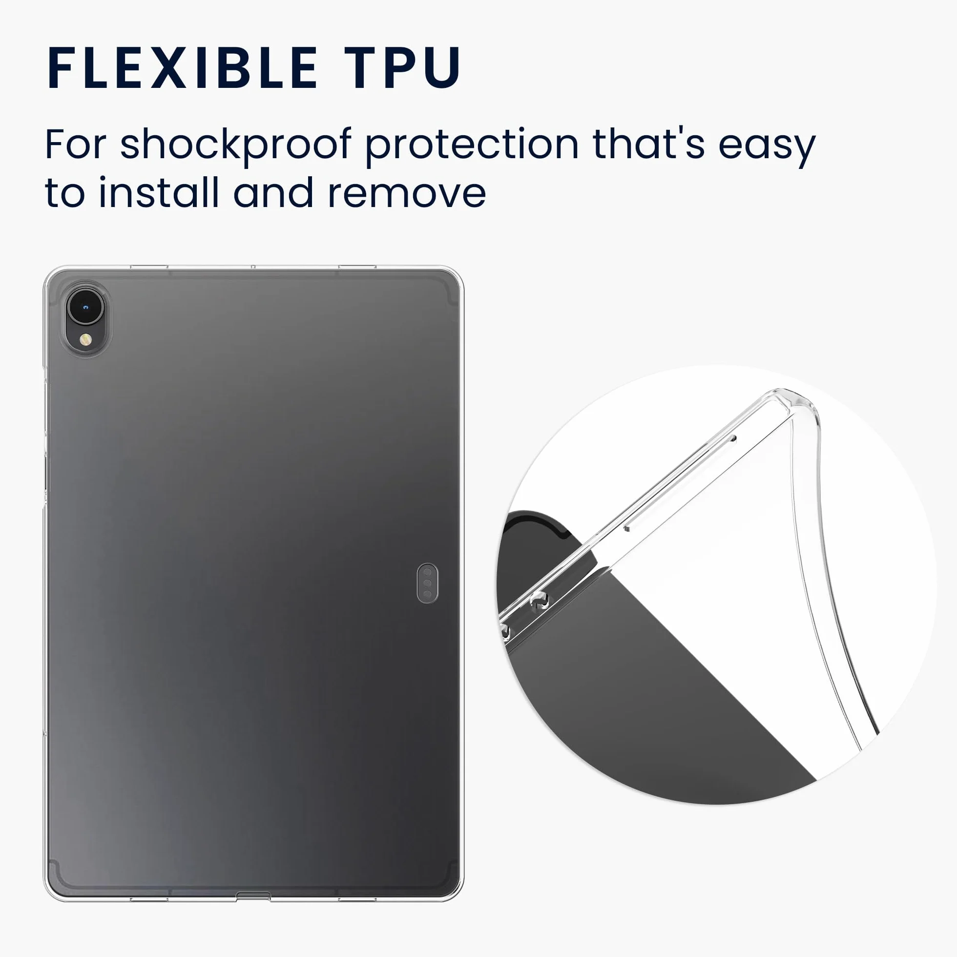 kwmobile Custodia Protettiva Tablet Compatibile con Samsung Galaxy Tab S11 Cover - Cover Trasparente Morbida Silicone Tablet trasparente