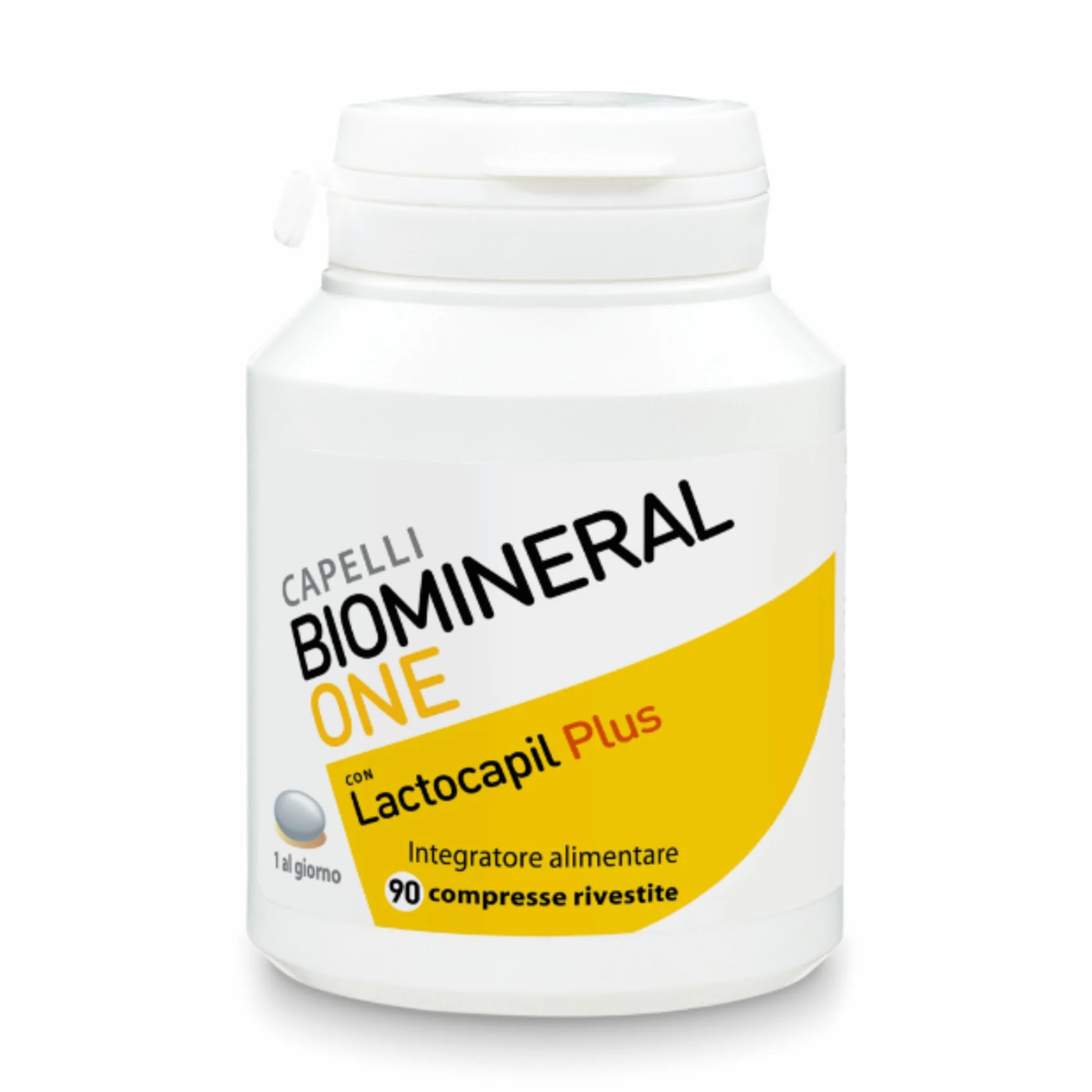 Biomineral One Capelli Più Forti 90 Compresse Integratore per Capelli con Lactocapil Plus Biotina Vitamina D Acido Linoleico e Taurina