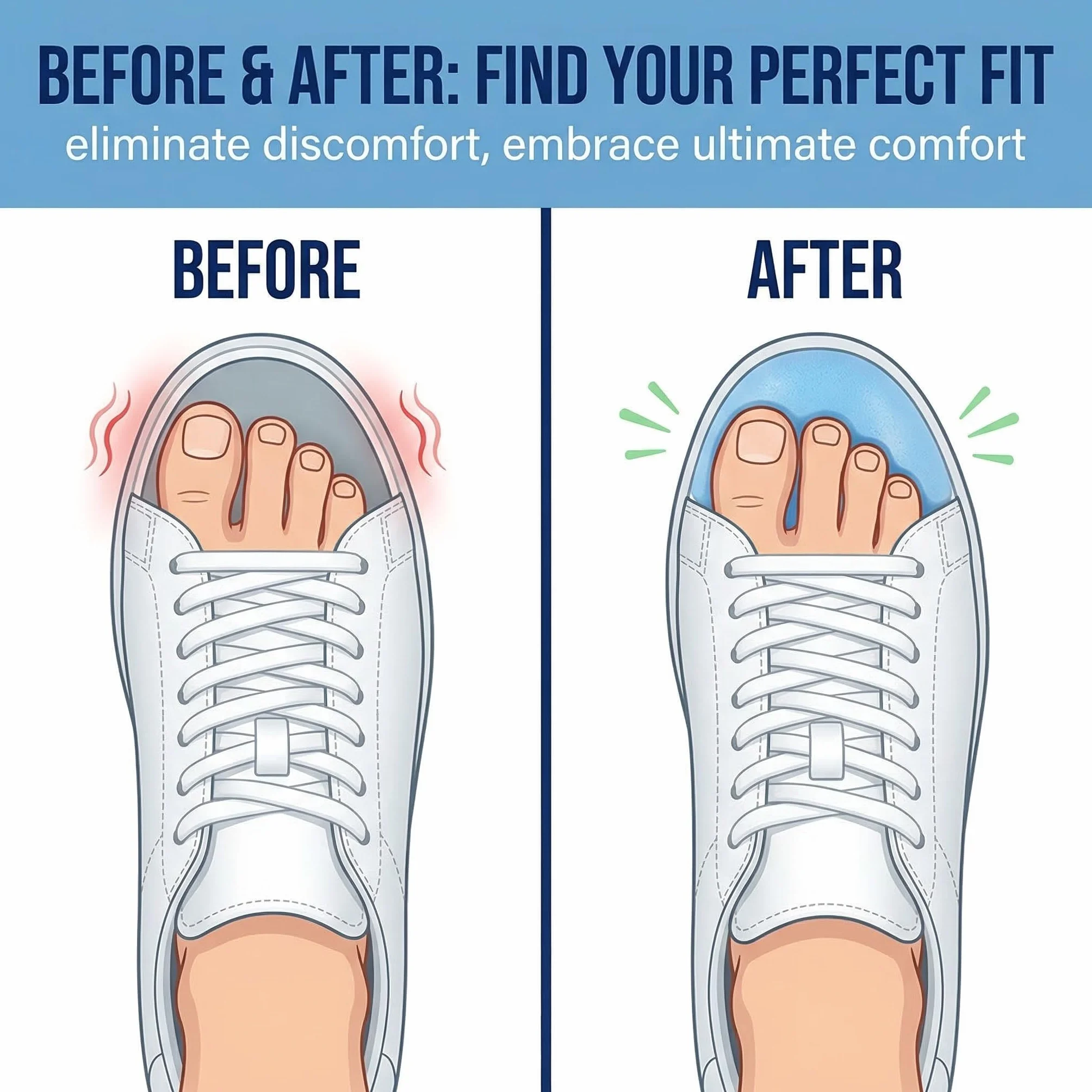 Inserti per Scarpe Troppo Grandi Invisibili in Schiuma per Donna Uomo Solette Comfort Regolabili Antiscivolo
