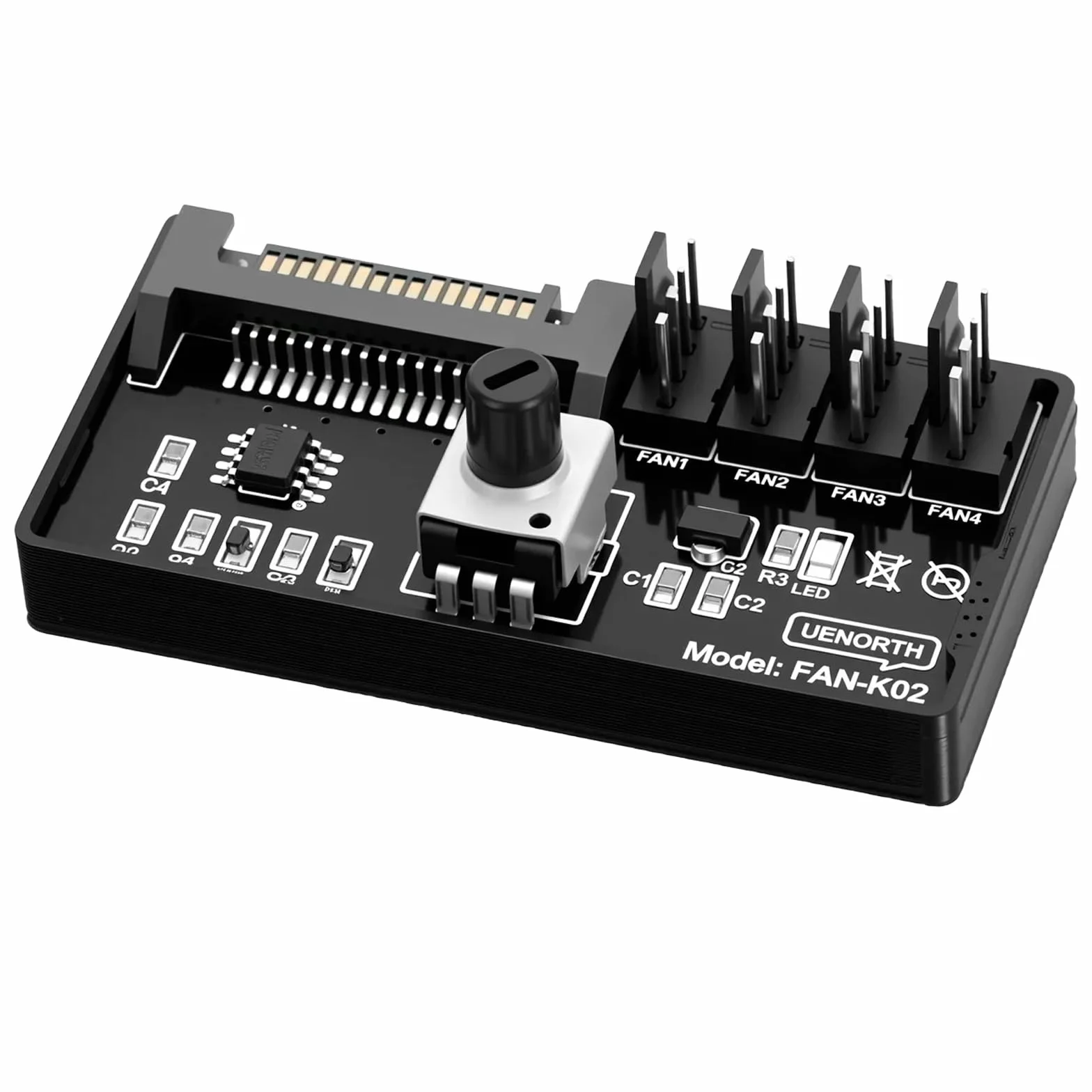 Regolatore di velocità ventola PWM 12V 4 poli SATA