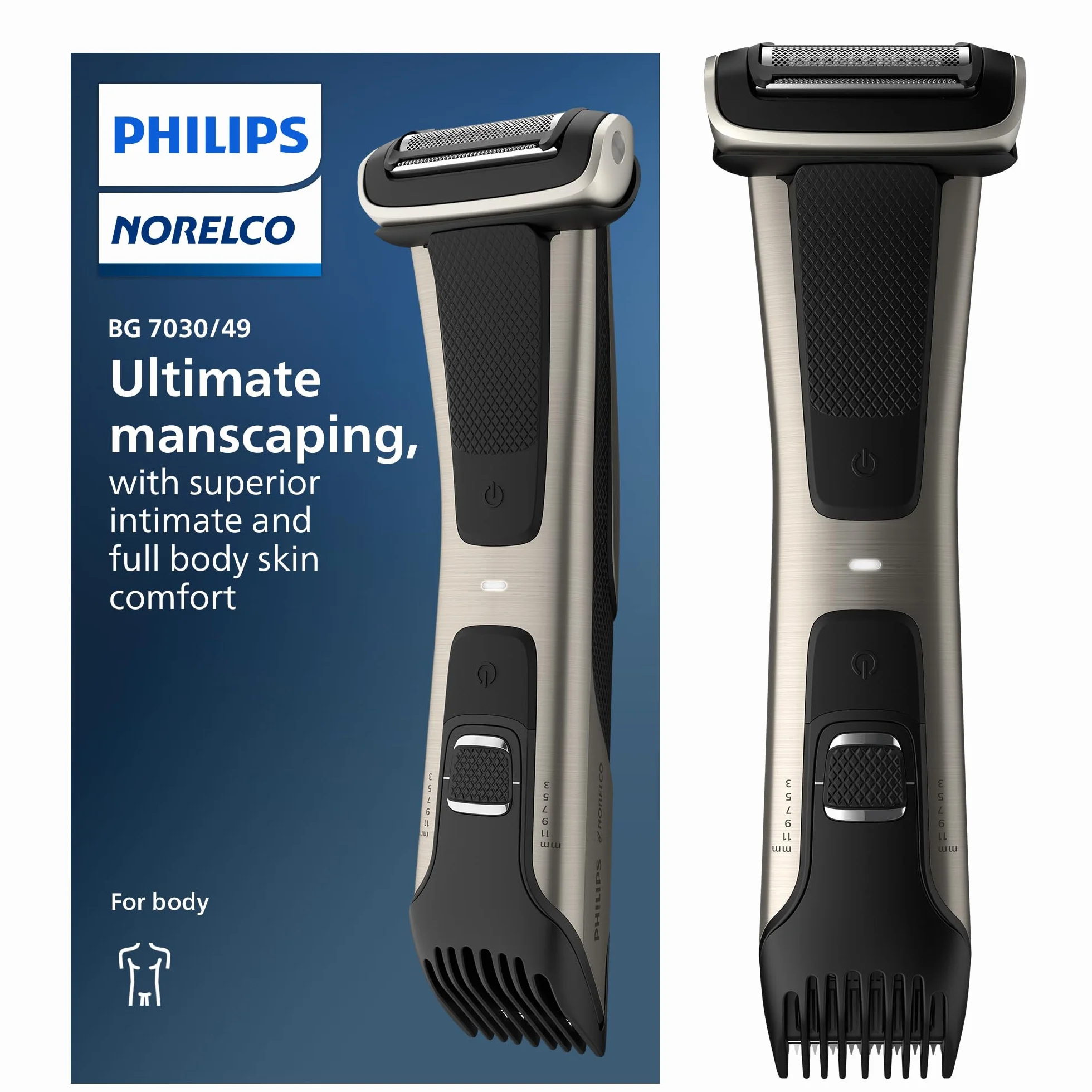 Philips Norelco Bodygroomer BG7030/49 impermeabile trimmer rasoio