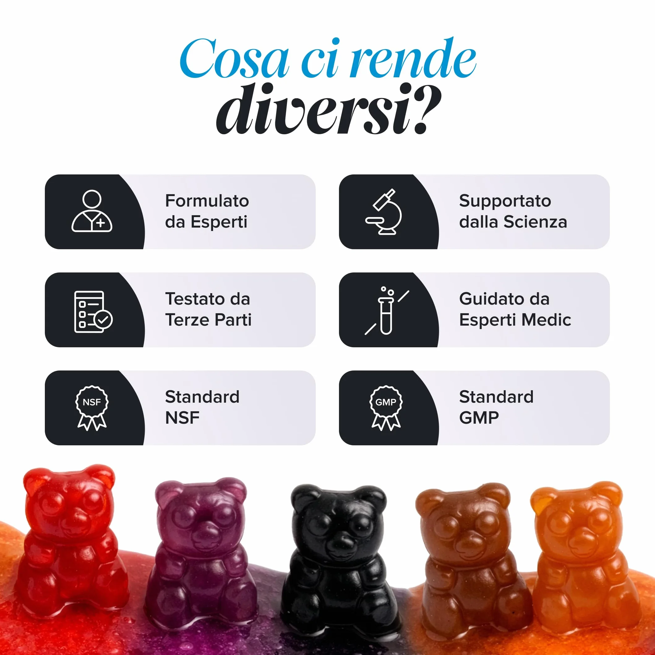 Novomins Omega 3 6 9 Vegan Gommose per Bambini con ALA Olio di Perilla 50mg Vitamine D ed E 30 Gusto Arancia